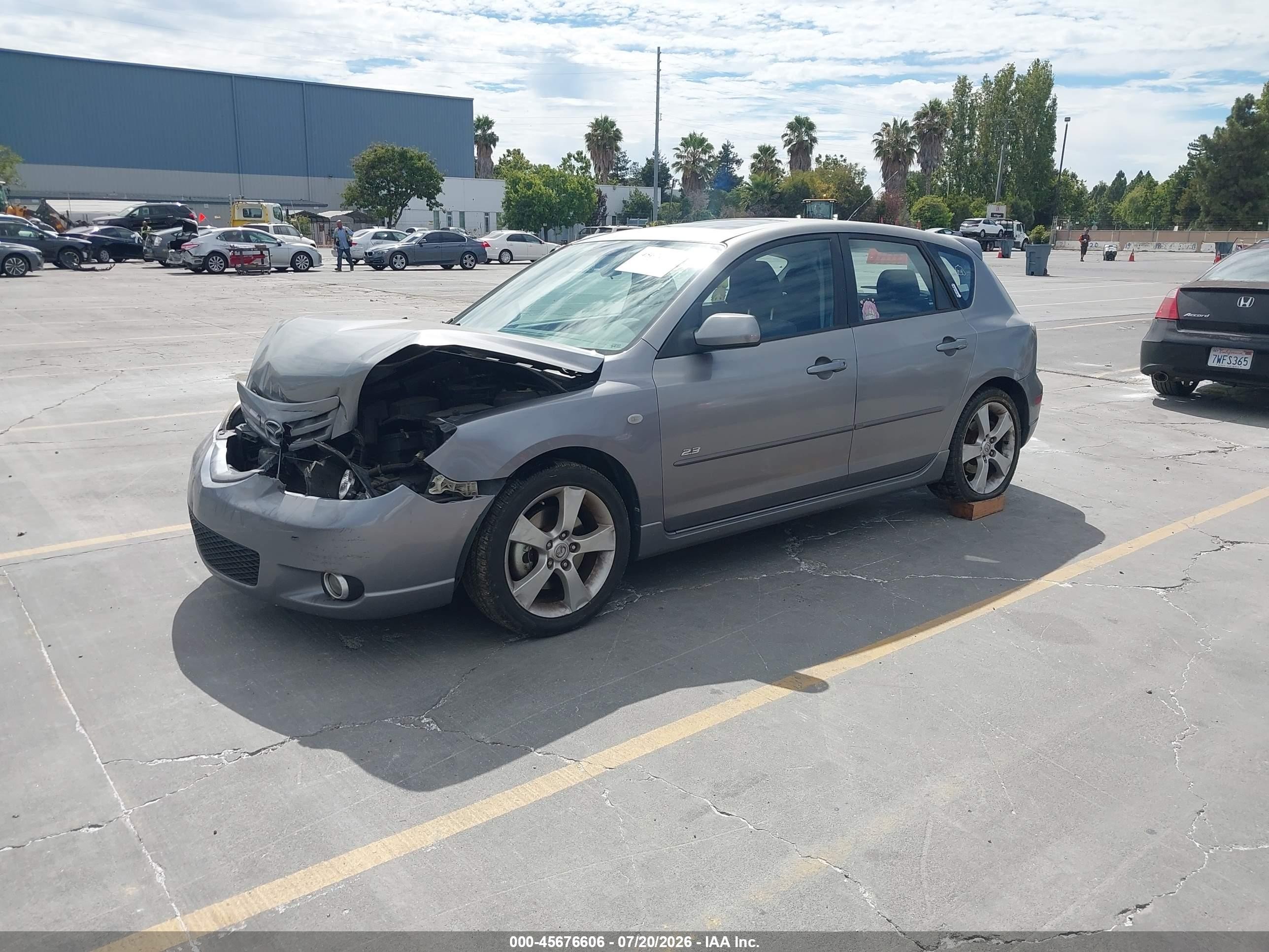 2005 Mazda Mazda3 S Gray vin: JM1BK343351309181