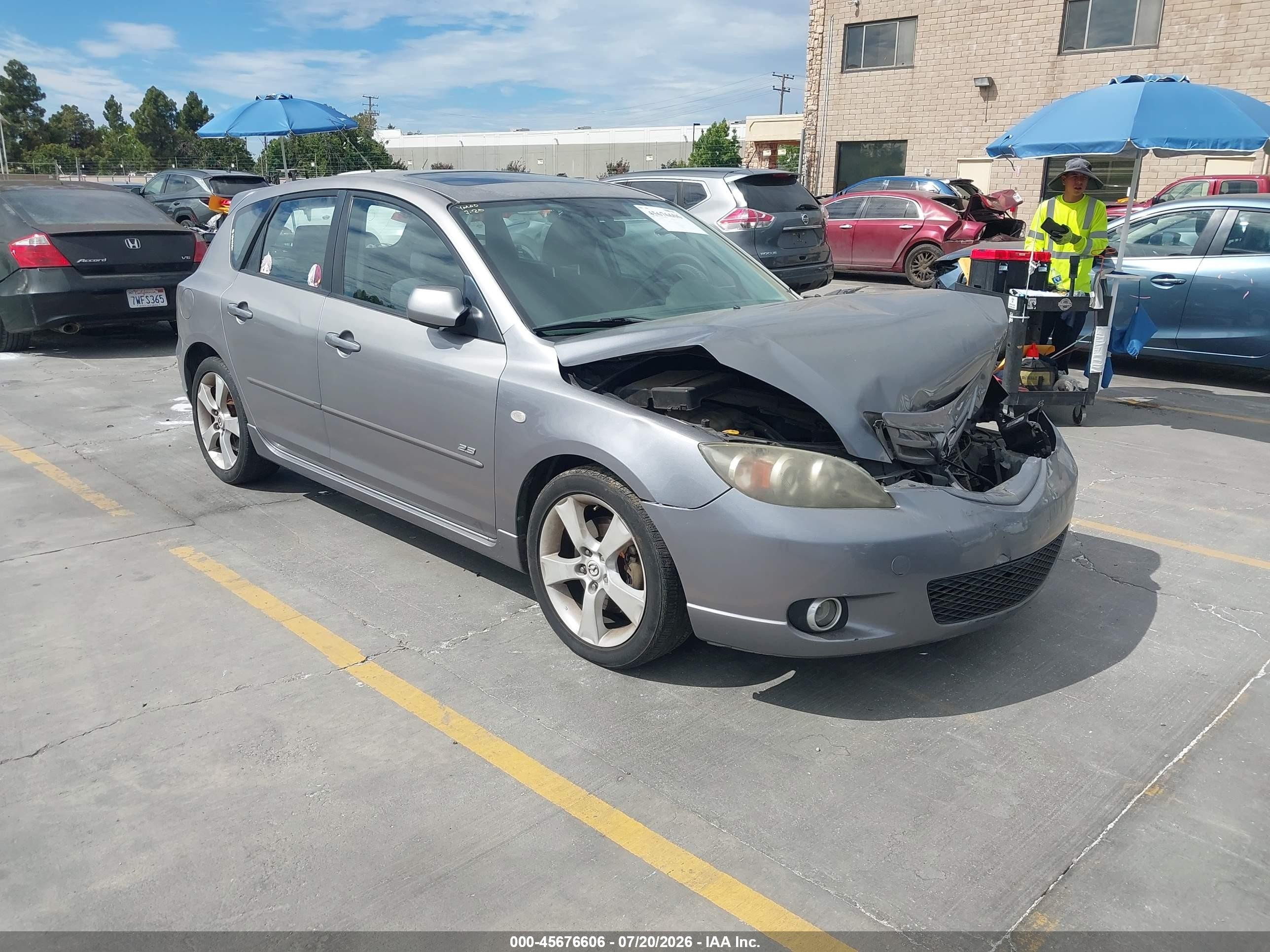 2005 Mazda Mazda3 S Gray vin: JM1BK343351309181