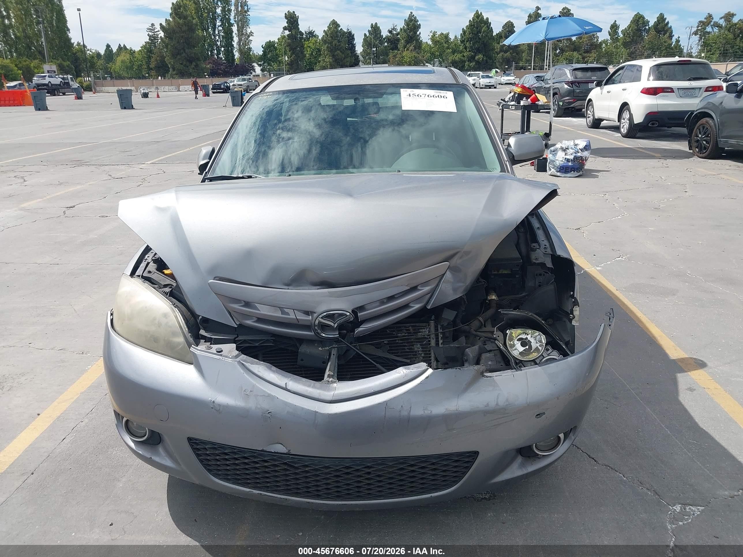 2005 Mazda Mazda3 S Gray vin: JM1BK343351309181