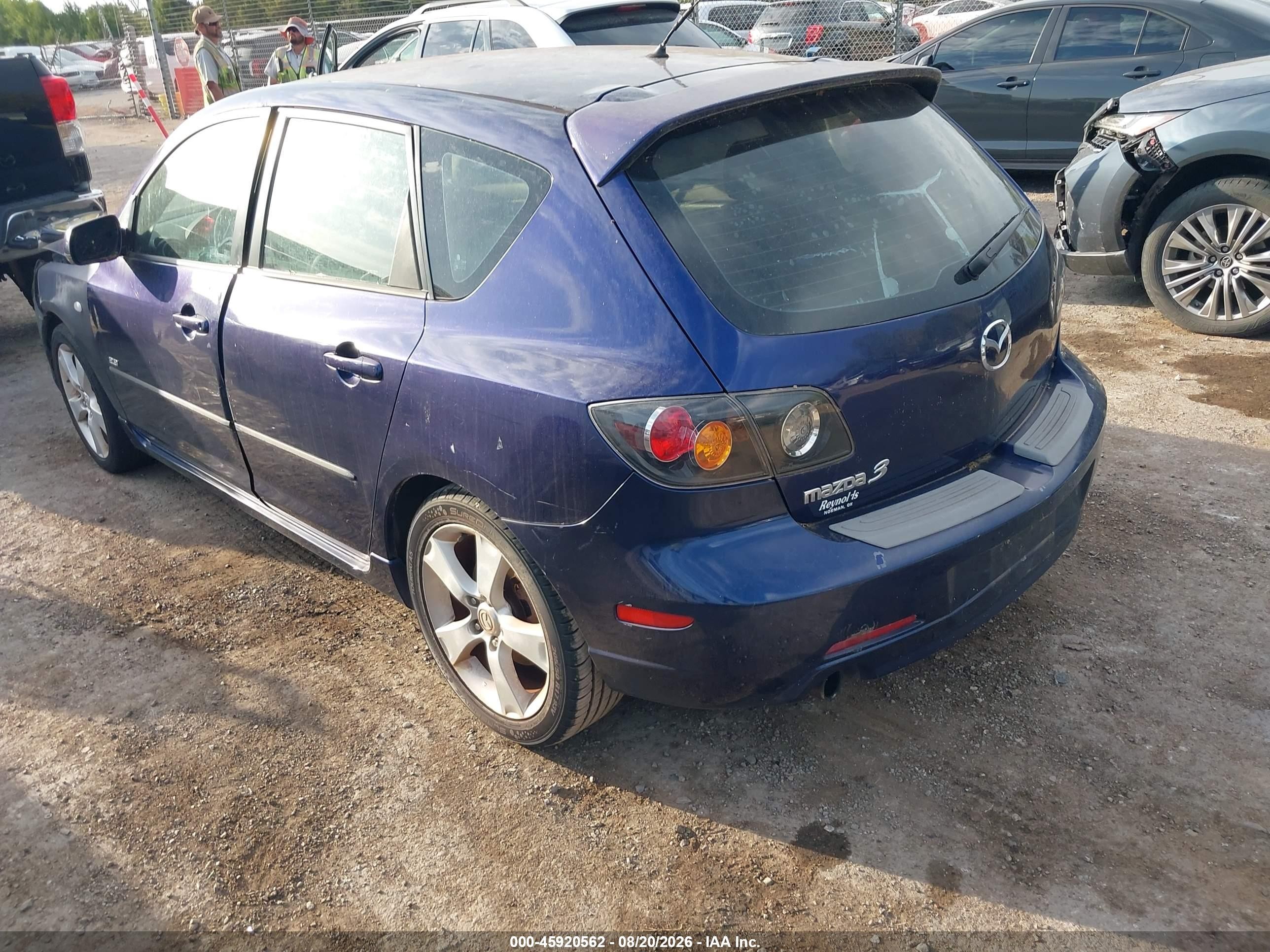 2005 Mazda Mazda3 S Purple vin: JM1BK343351320293