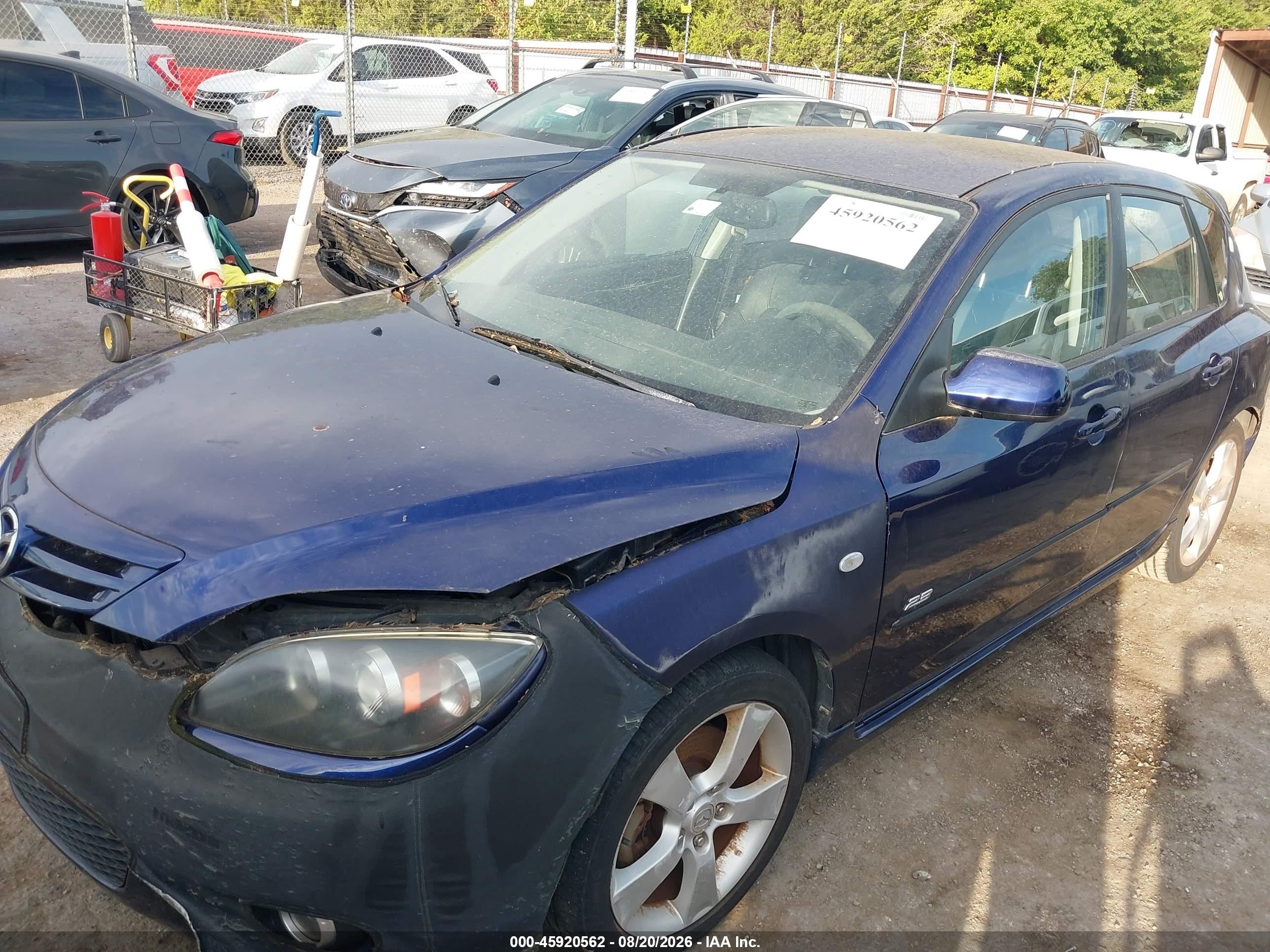 2005 Mazda Mazda3 S Purple vin: JM1BK343351320293