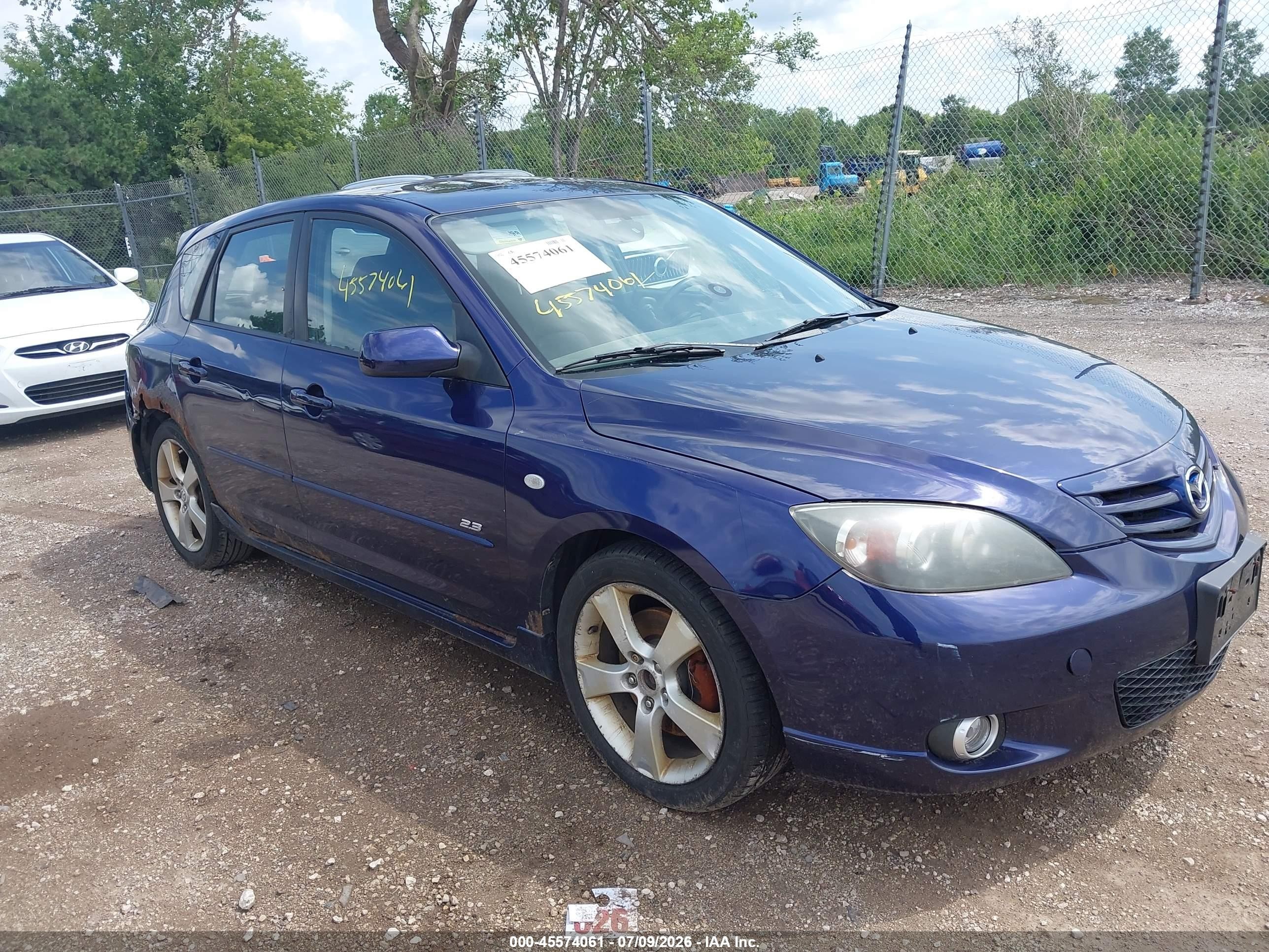 2006 Mazda Mazda3 S Touring Blue vin: JM1BK343361477985