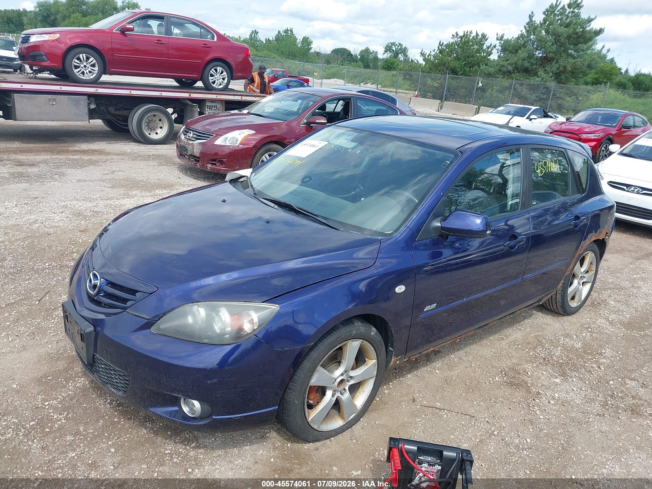 2006 Mazda Mazda3 S Touring Blue vin: JM1BK343361477985
