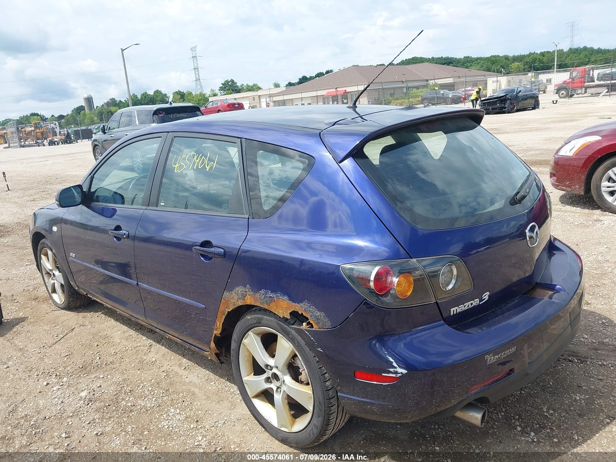 2006 Mazda Mazda3 S Touring Blue vin: JM1BK343361477985