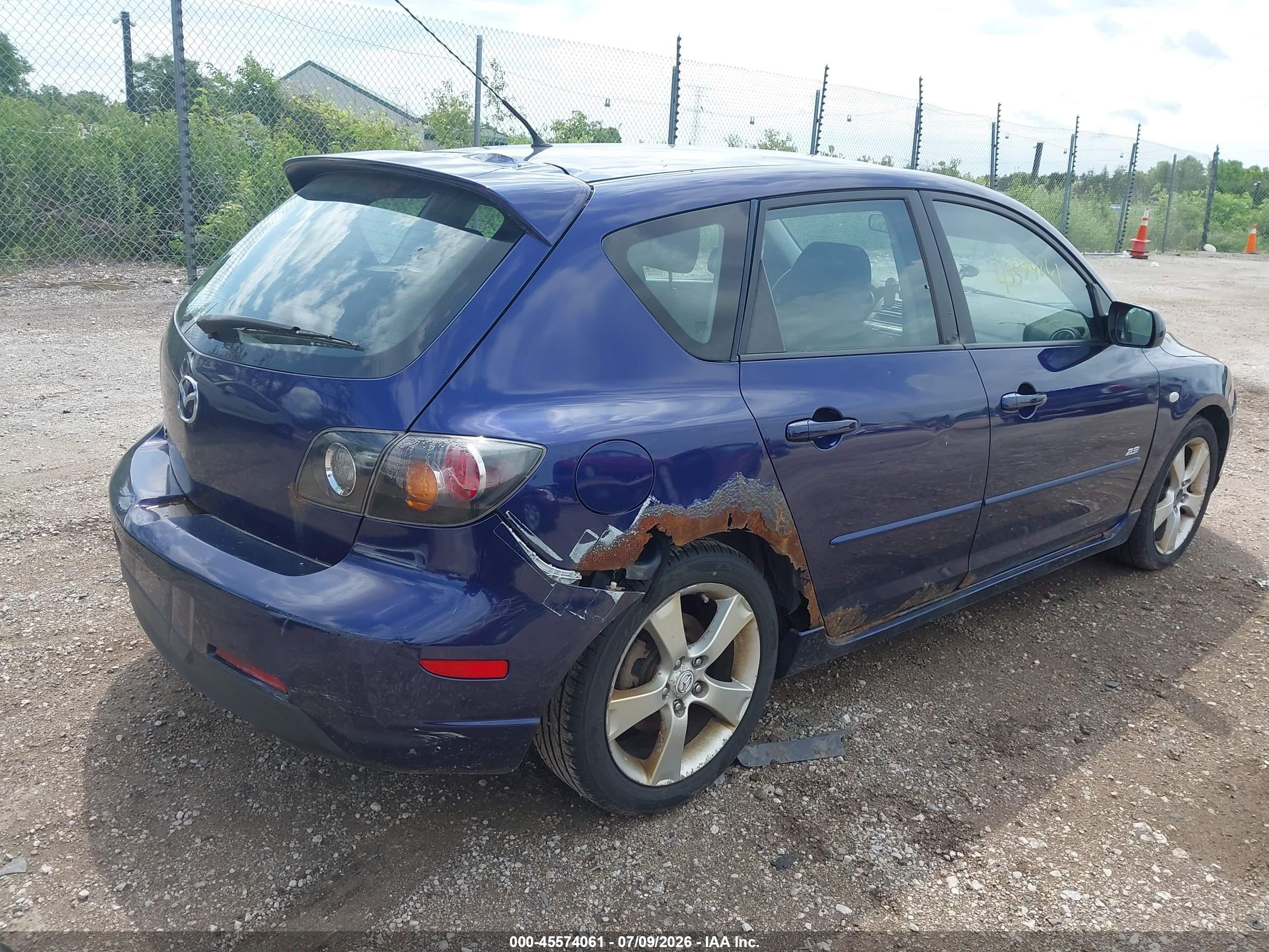 2006 Mazda Mazda3 S Touring Blue vin: JM1BK343361477985