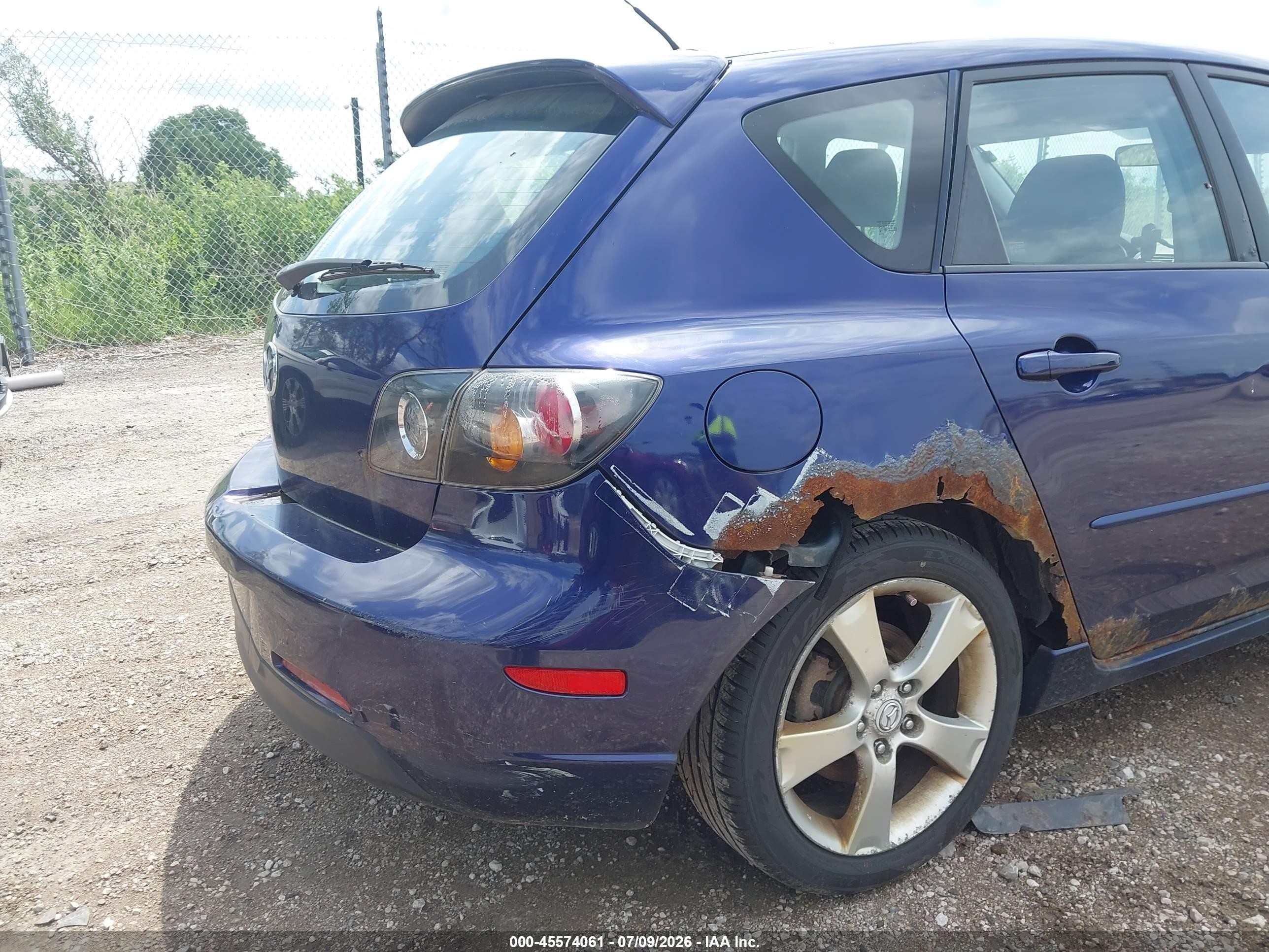 2006 Mazda Mazda3 S Touring Blue vin: JM1BK343361477985