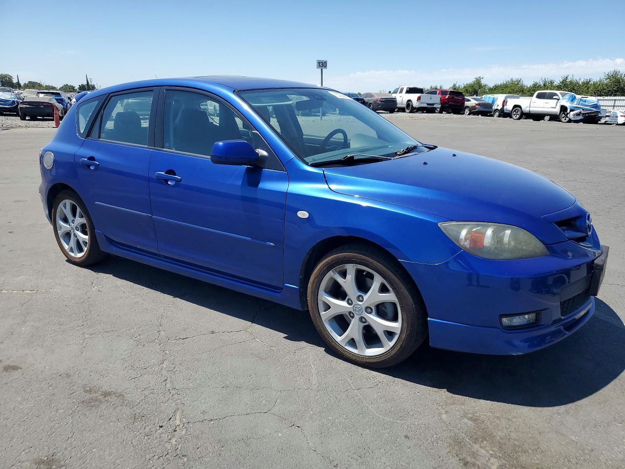 2007 Mazda 3 Hatchback Blue vin: JM1BK343371739831