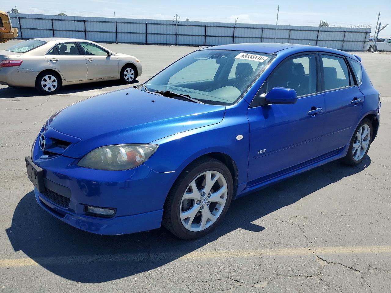 2007 Mazda 3 Hatchback Blue vin: JM1BK343371739831