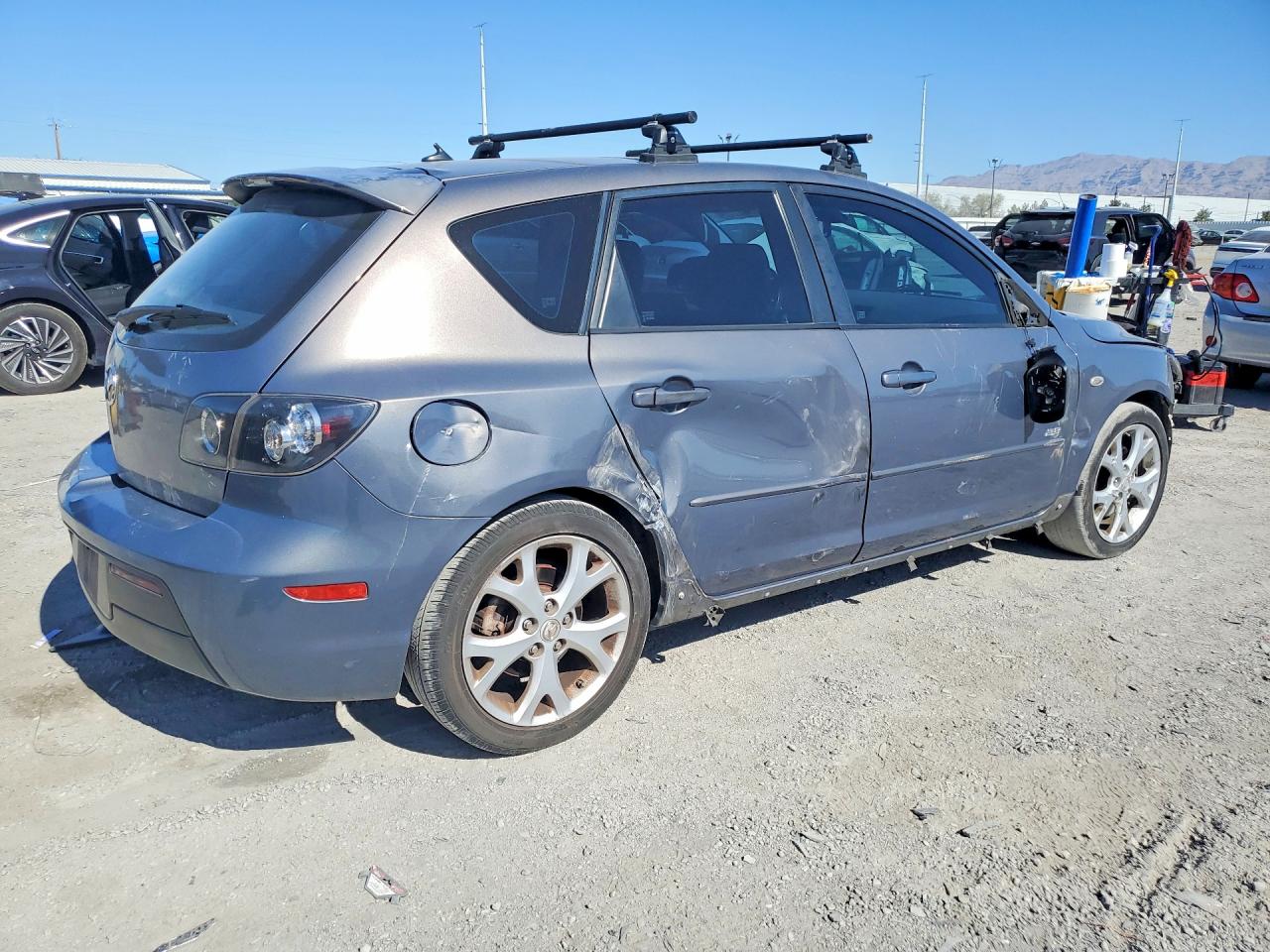 2008 Mazda 3 Hatchback Gray vin: JM1BK343381109101