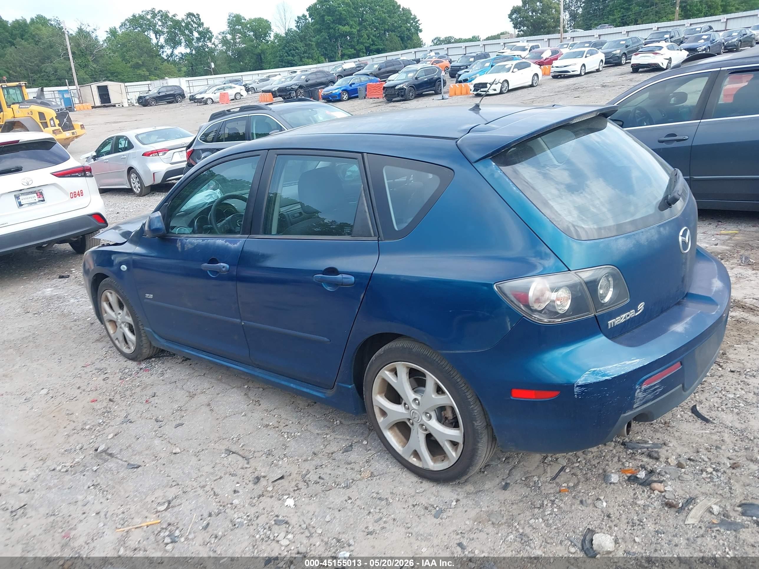 2007 Mazda Mazda3 S Touring Dark Blue vin: JM1BK343471749493