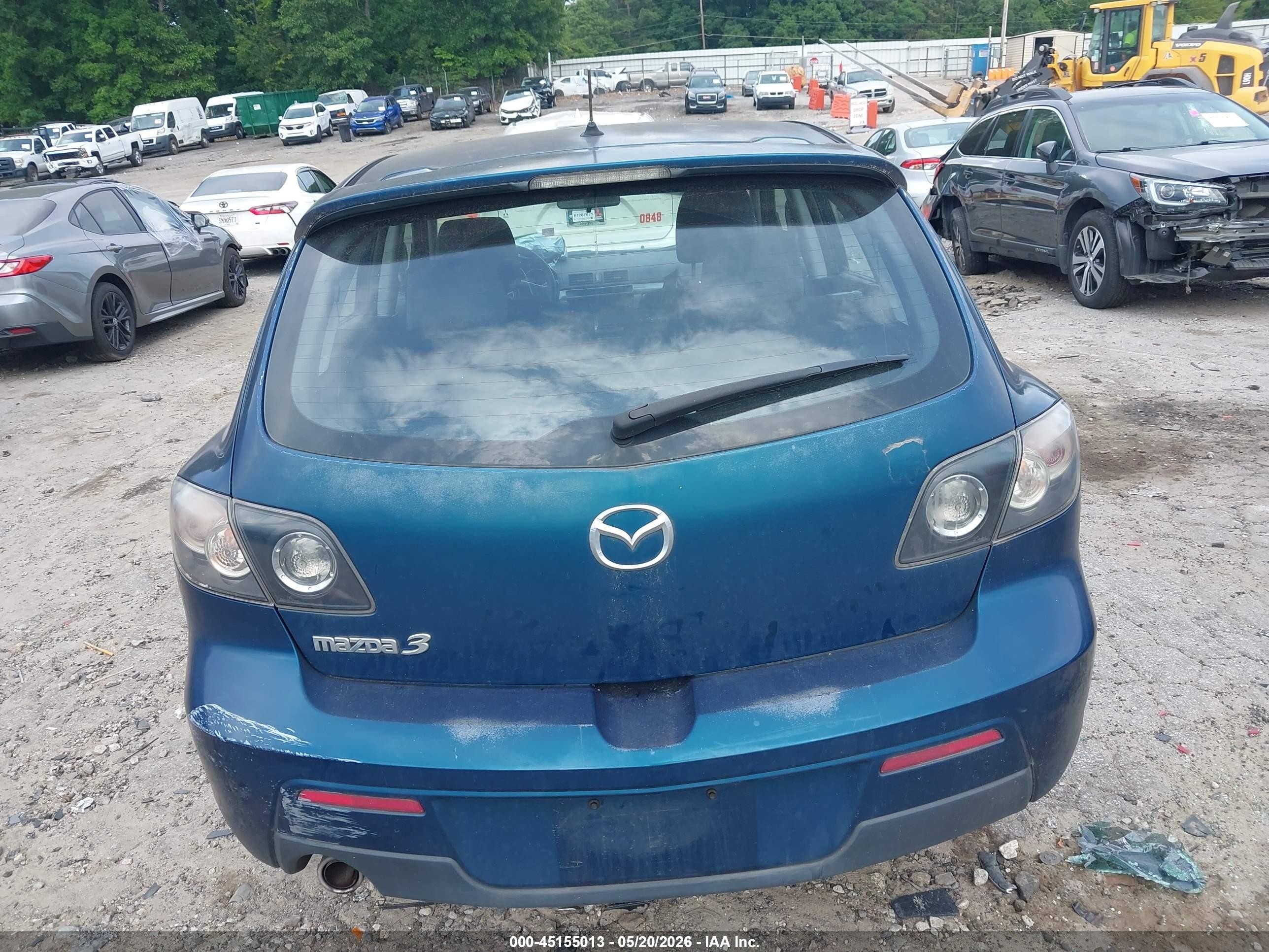 2007 Mazda Mazda3 S Touring Dark Blue vin: JM1BK343471749493