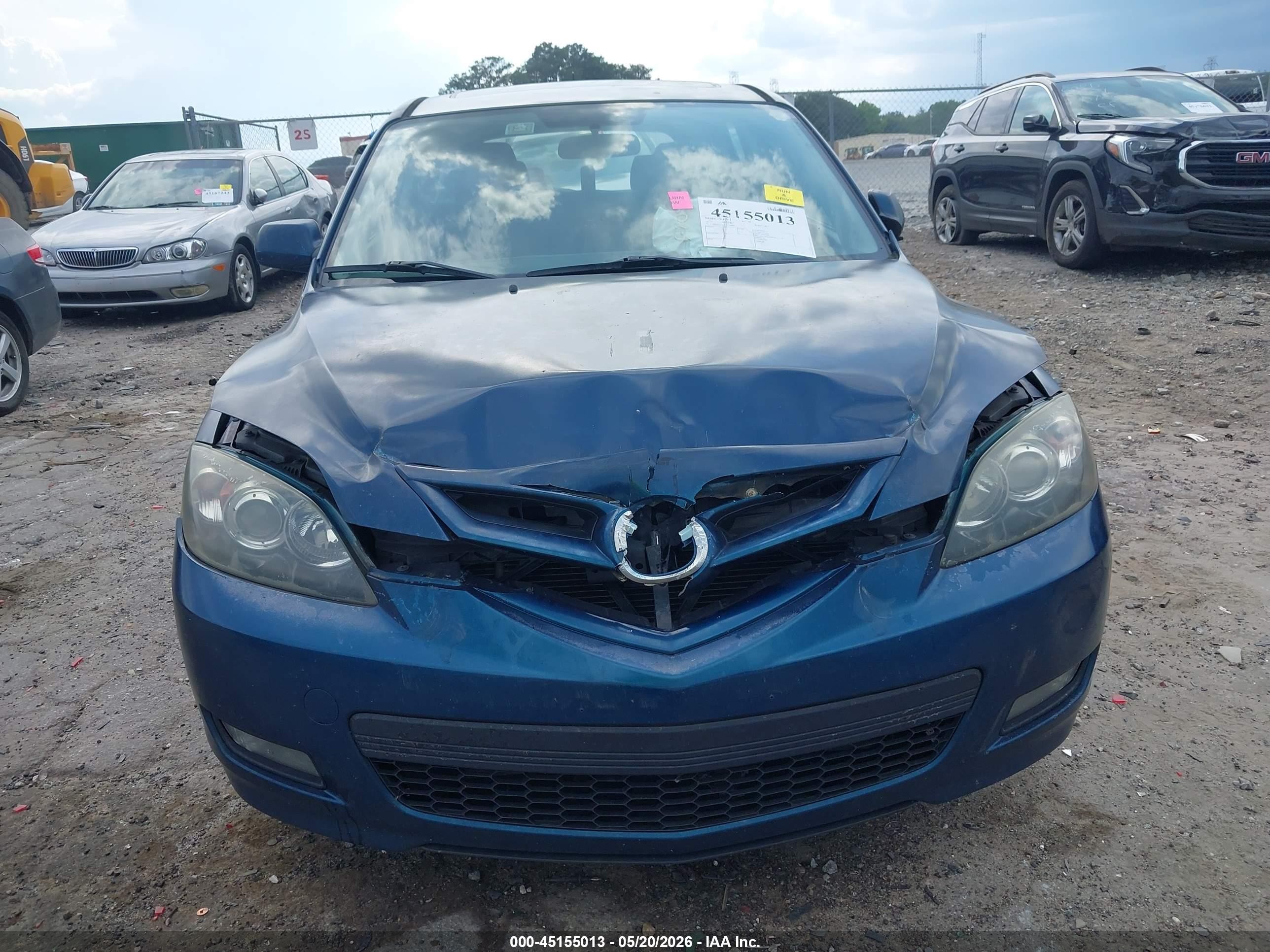 2007 Mazda Mazda3 S Touring Dark Blue vin: JM1BK343471749493