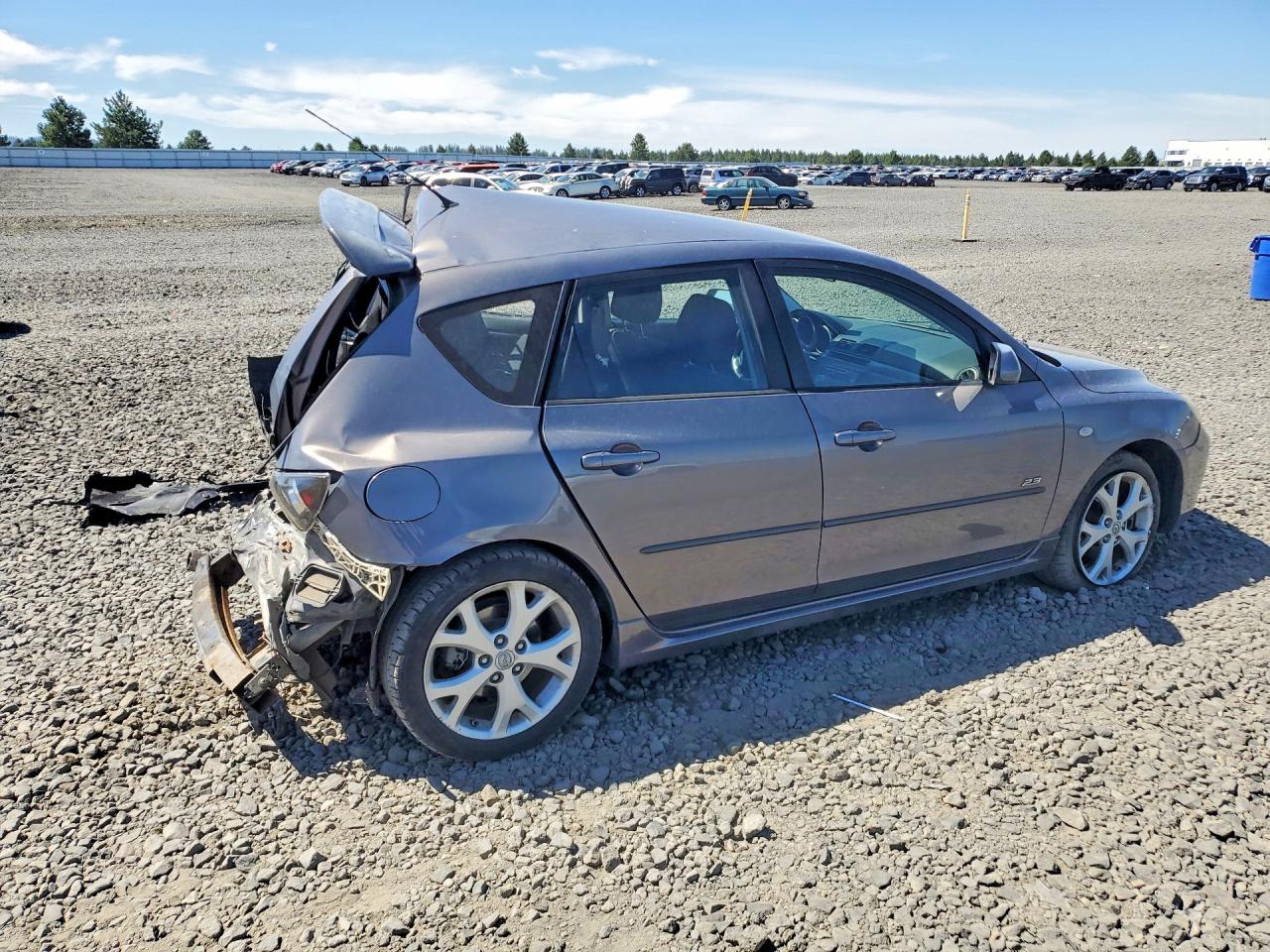 2008 Mazda 3 Hatchback Gray vin: JM1BK343481838384
