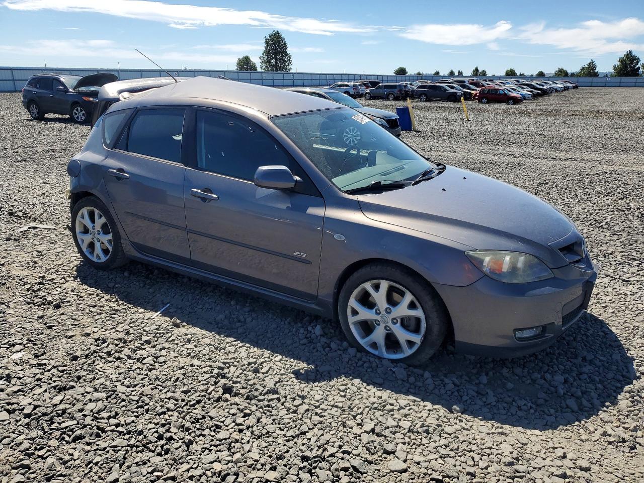 2008 Mazda 3 Hatchback Gray vin: JM1BK343481838384
