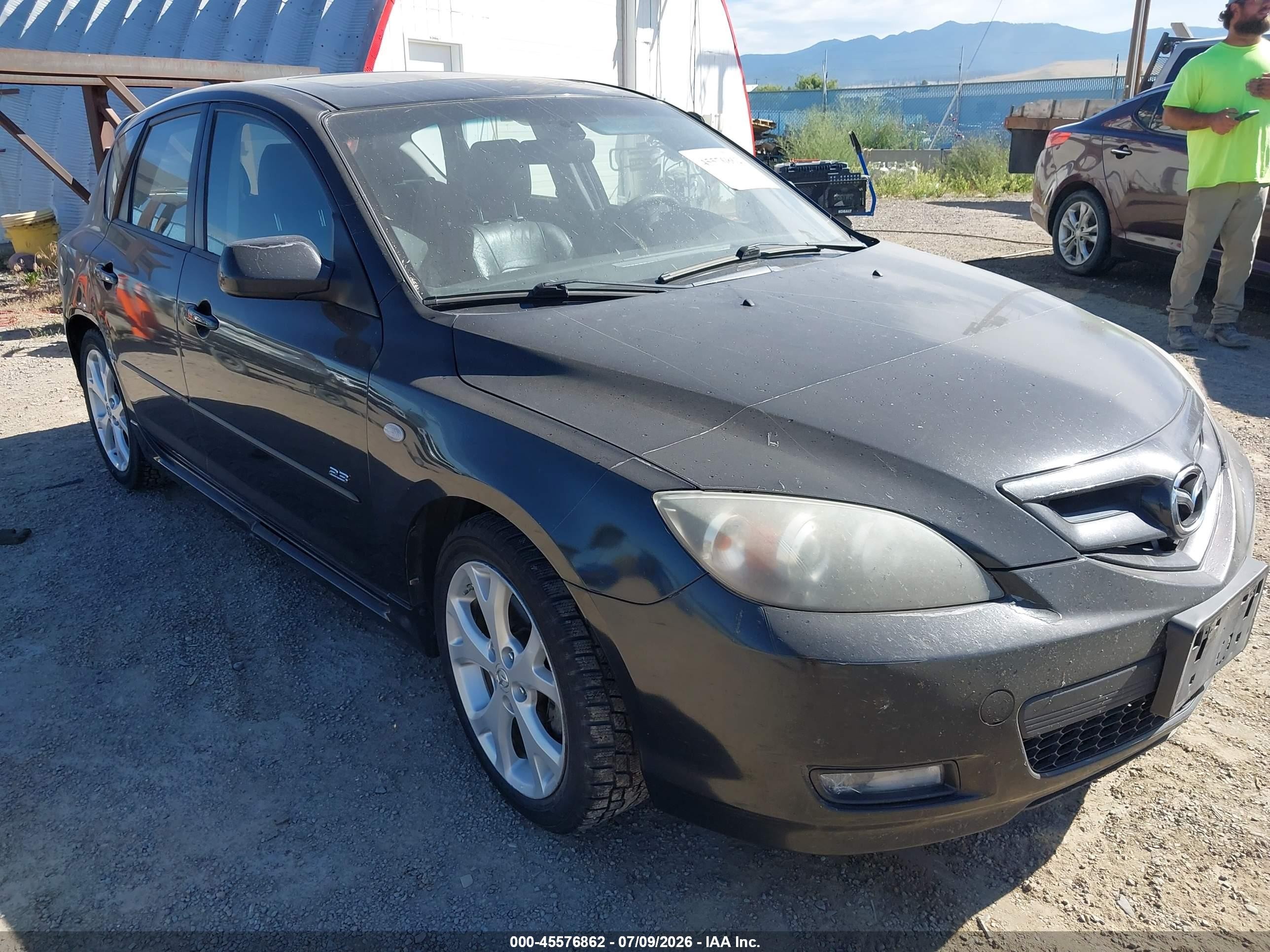2008 Mazda Mazda3 S Grand Touring Black vin: JM1BK343481841057