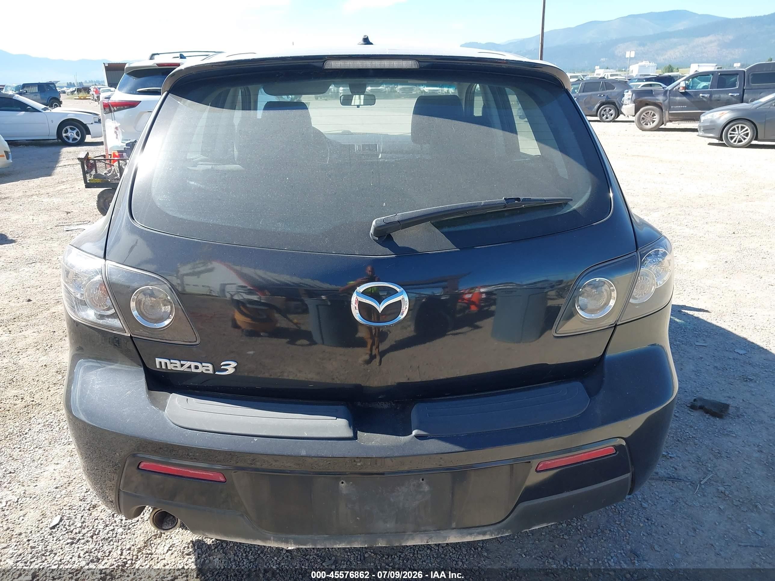 2008 Mazda Mazda3 S Grand Touring Black vin: JM1BK343481841057