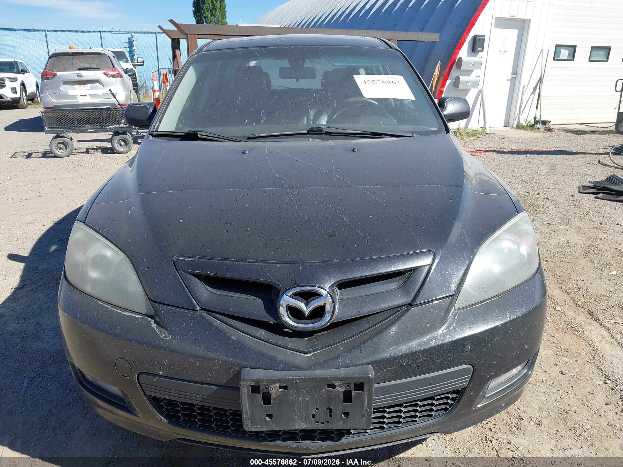 2008 Mazda Mazda3 S Grand Touring Black vin: JM1BK343481841057