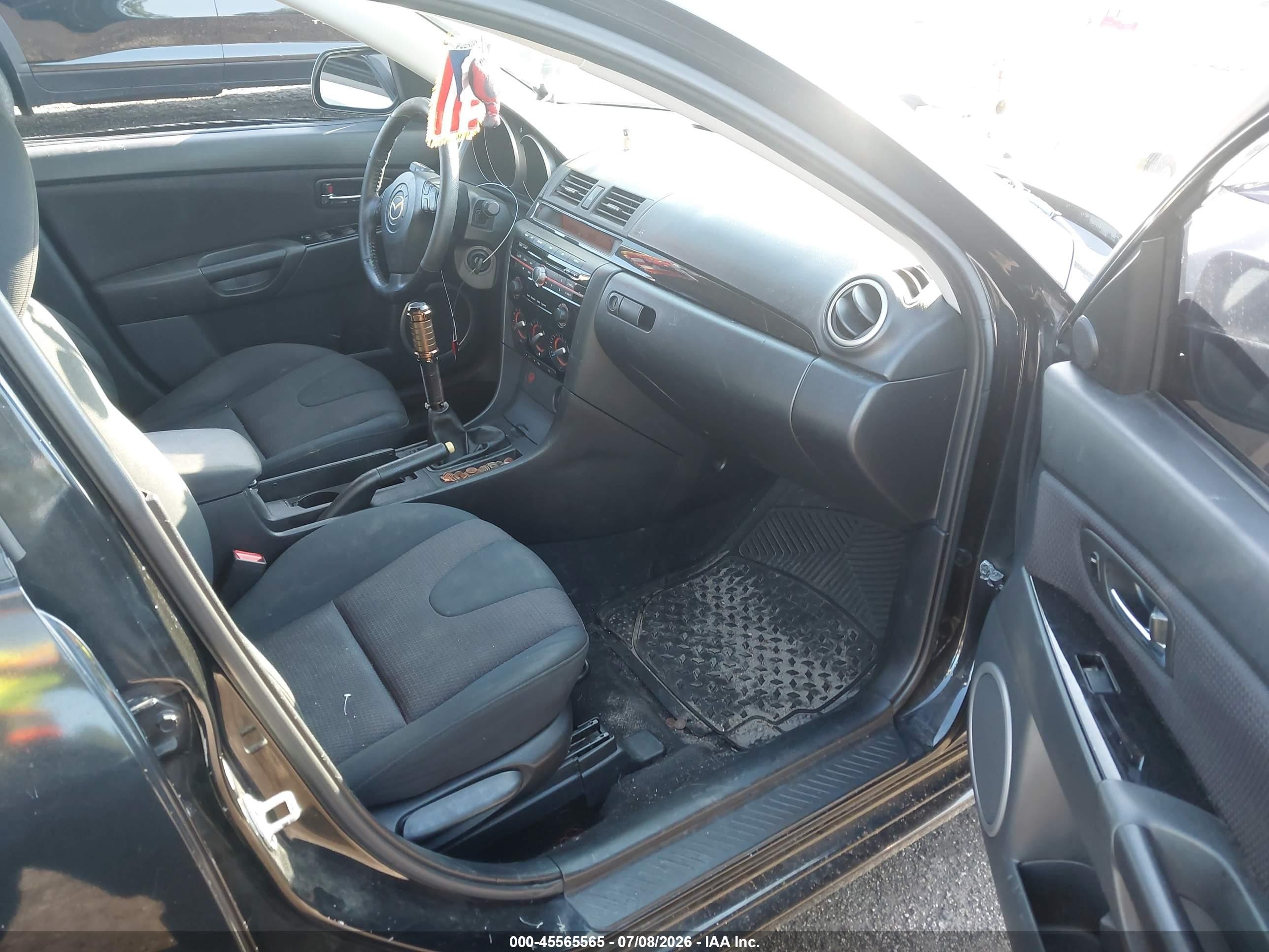 2009 Mazda Mazda3 S Sport Black vin: JM1BK343491201318