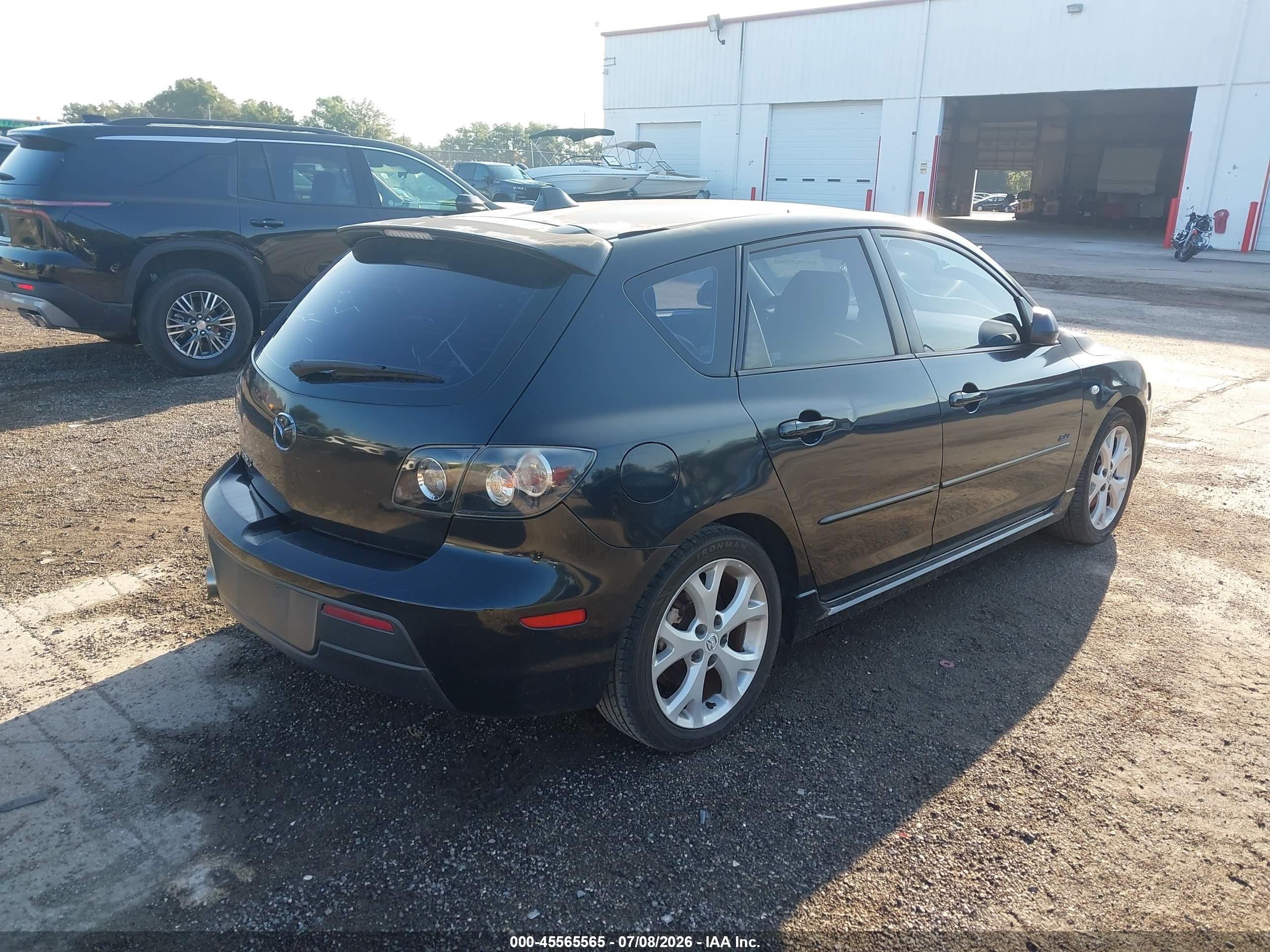 2009 Mazda Mazda3 S Sport Black vin: JM1BK343491201318