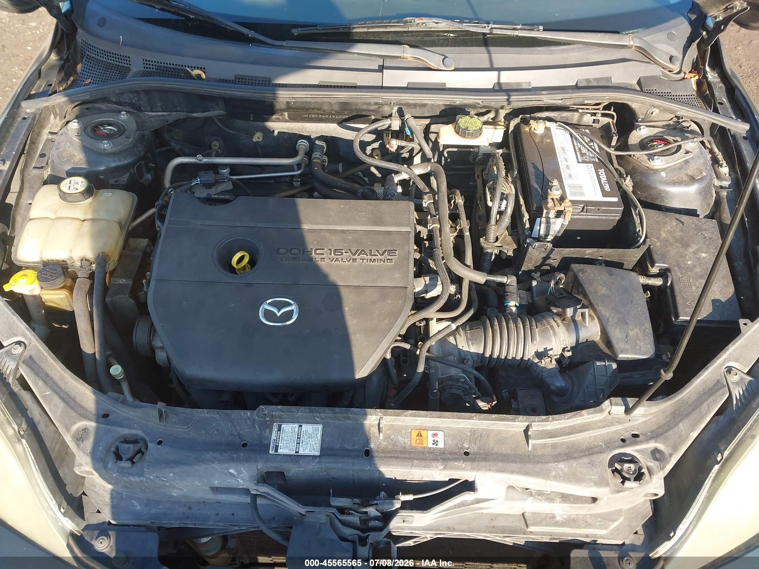 2009 Mazda Mazda3 S Sport Black vin: JM1BK343491201318