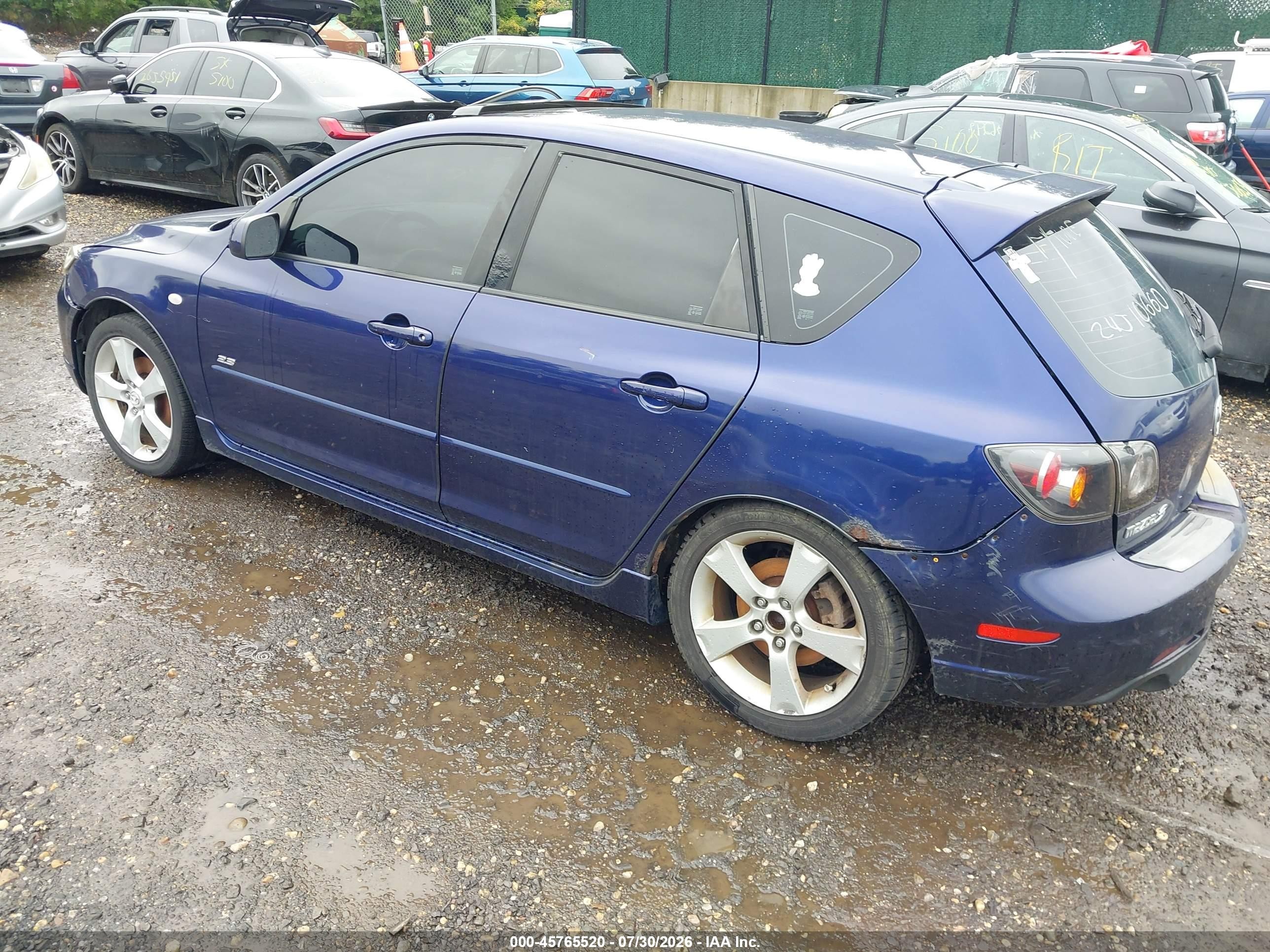 2006 Mazda Mazda3 S Touring Blue vin: JM1BK343561473582