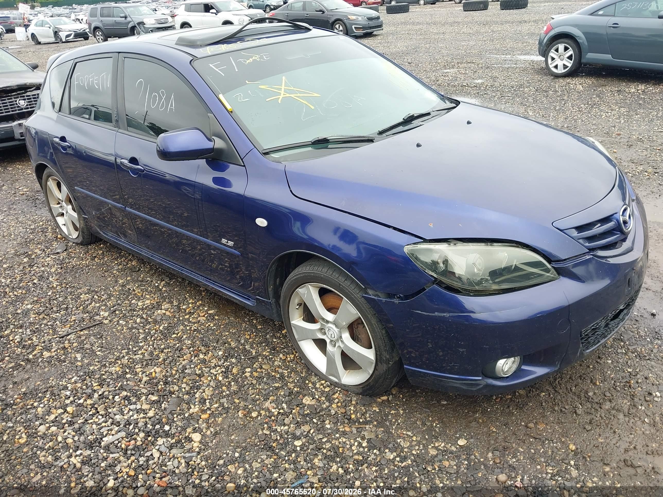 2006 Mazda Mazda3 S Touring Blue vin: JM1BK343561473582