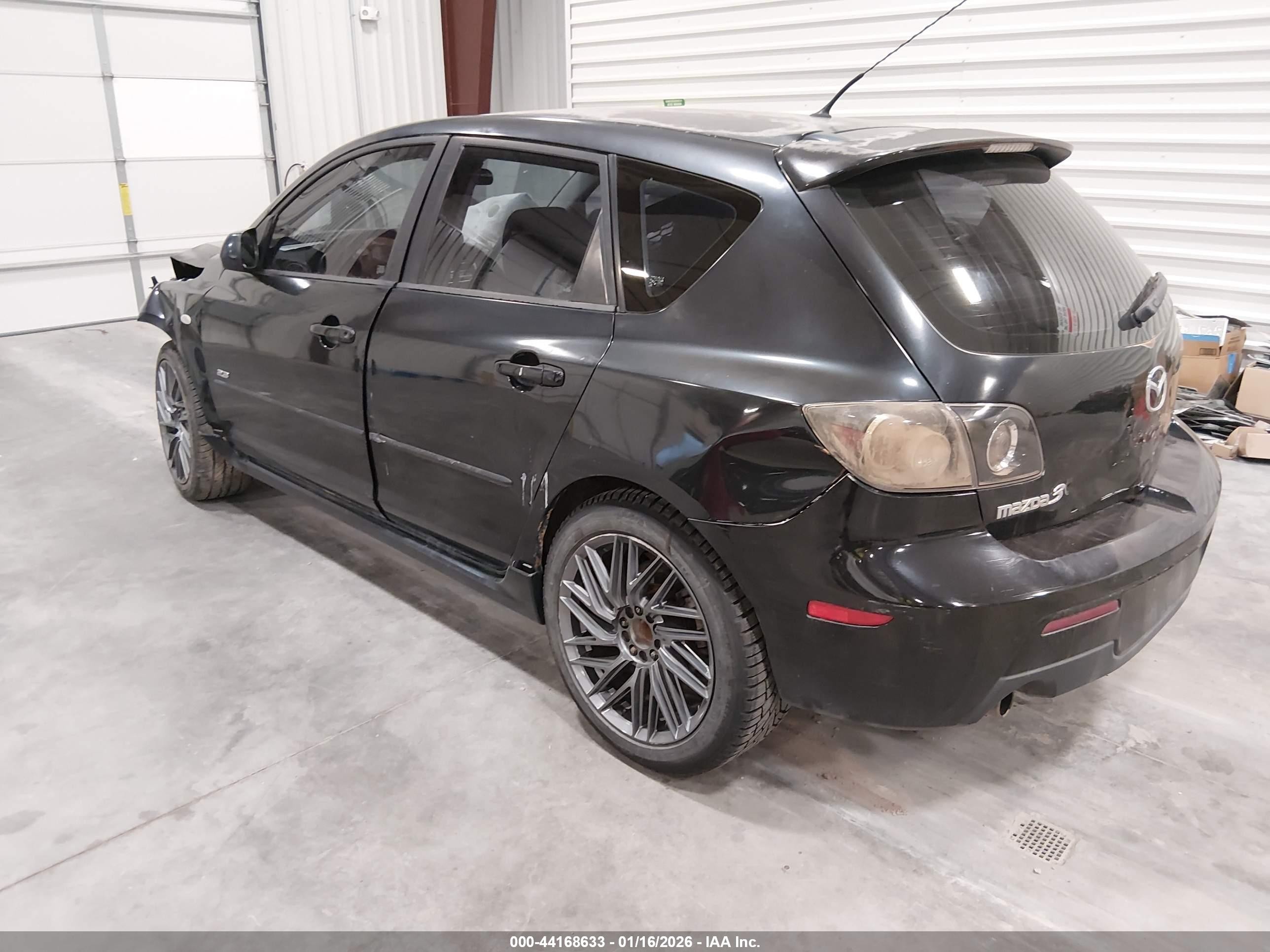 2007 Mazda Mazda3 S Touring Black vin: JM1BK343571691698