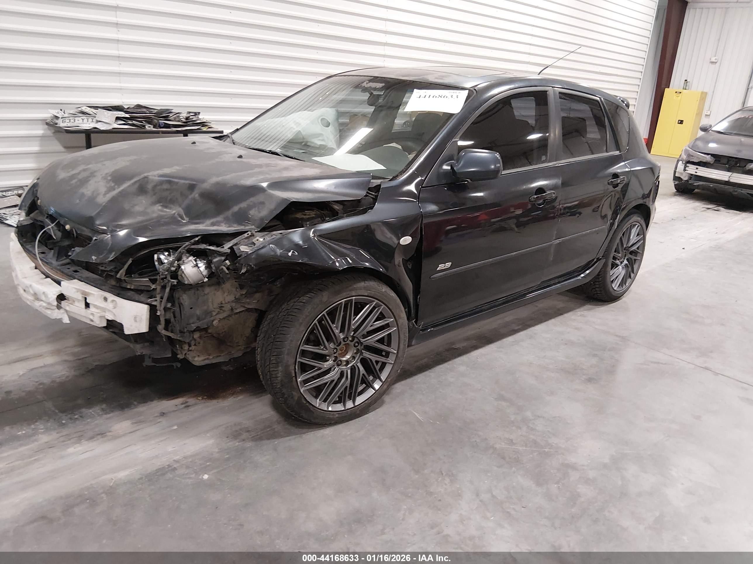 2007 Mazda Mazda3 S Touring Black vin: JM1BK343571691698