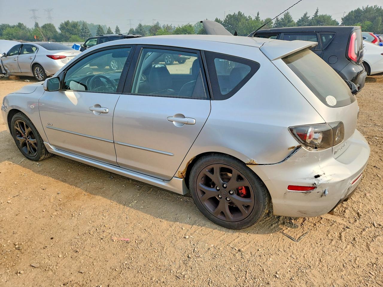 2007 Mazda 3 Hatchback Silver vin: JM1BK343571733903