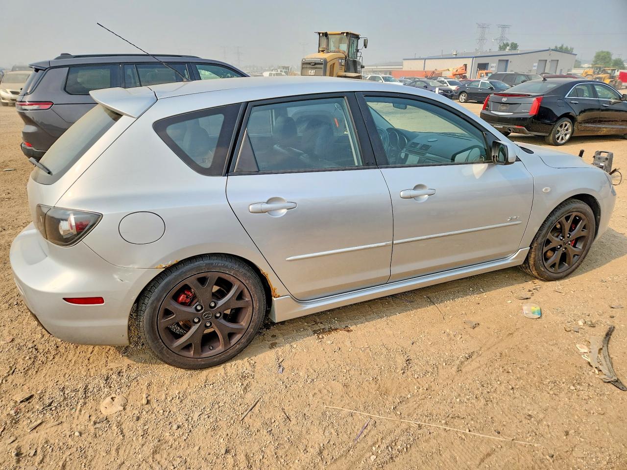 2007 Mazda 3 Hatchback Silver vin: JM1BK343571733903