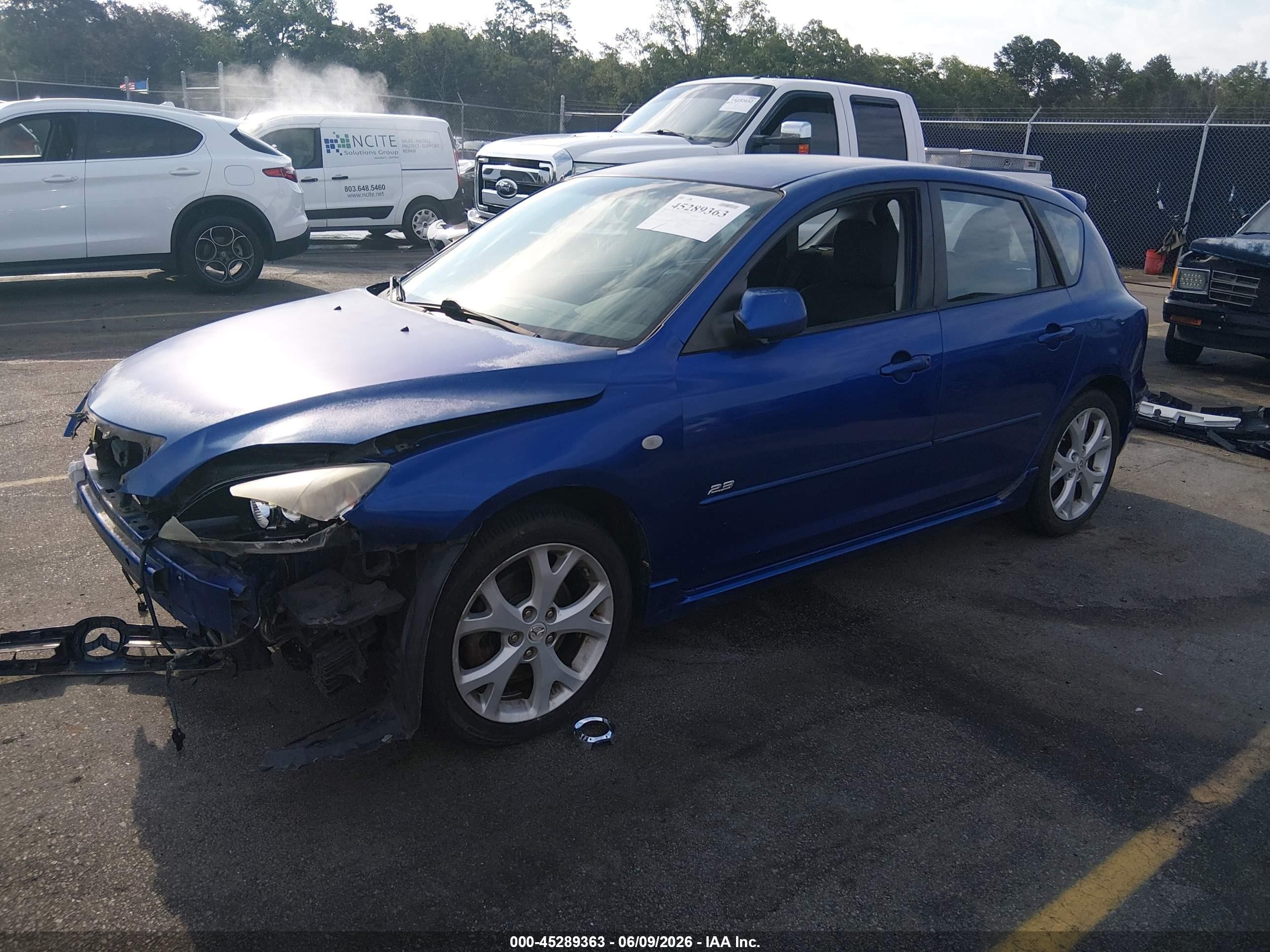 2008 Mazda Mazda3 S Sport Blue vin: JM1BK343581811520