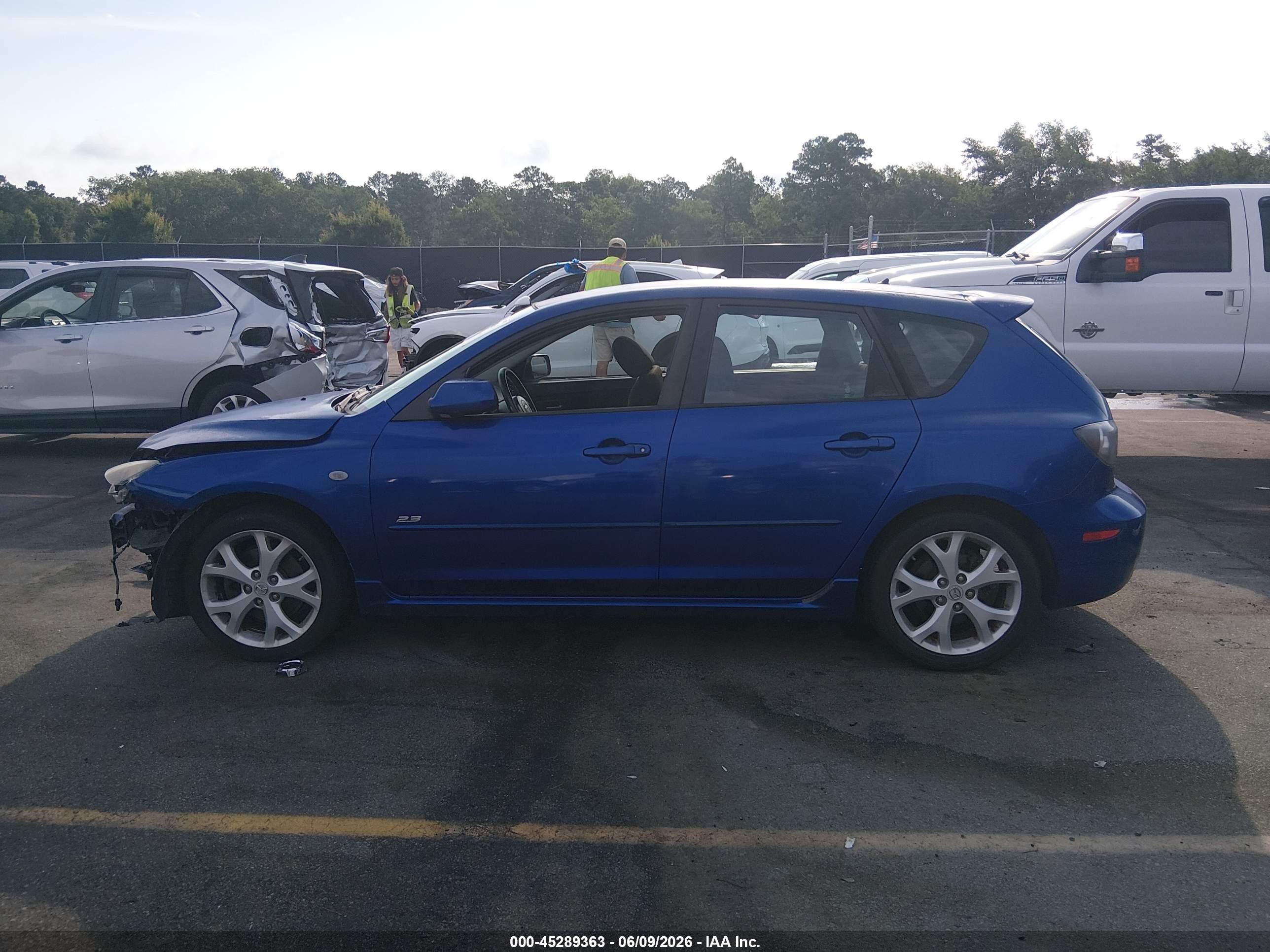 2008 Mazda Mazda3 S Sport Blue vin: JM1BK343581811520