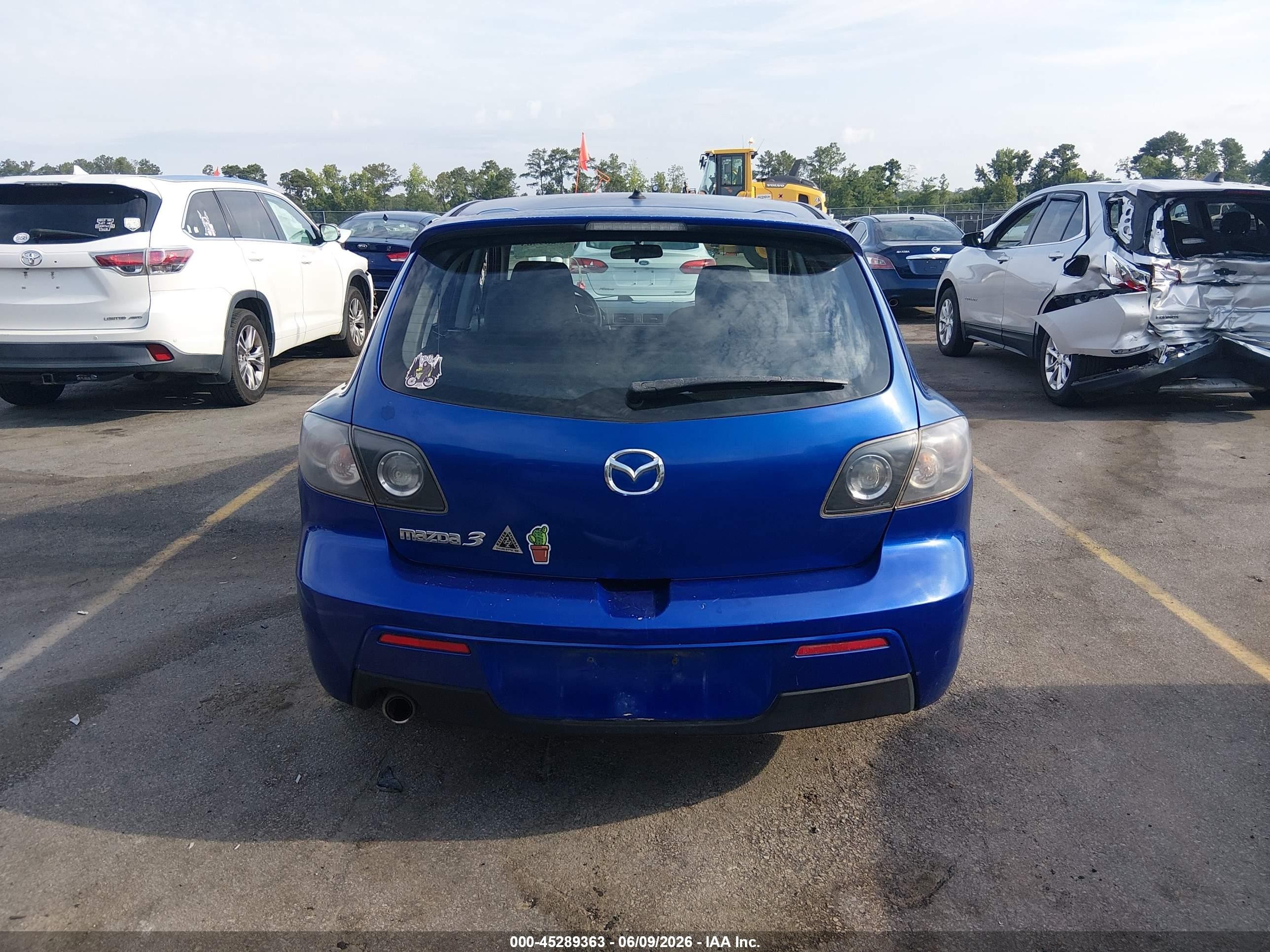 2008 Mazda Mazda3 S Sport Blue vin: JM1BK343581811520