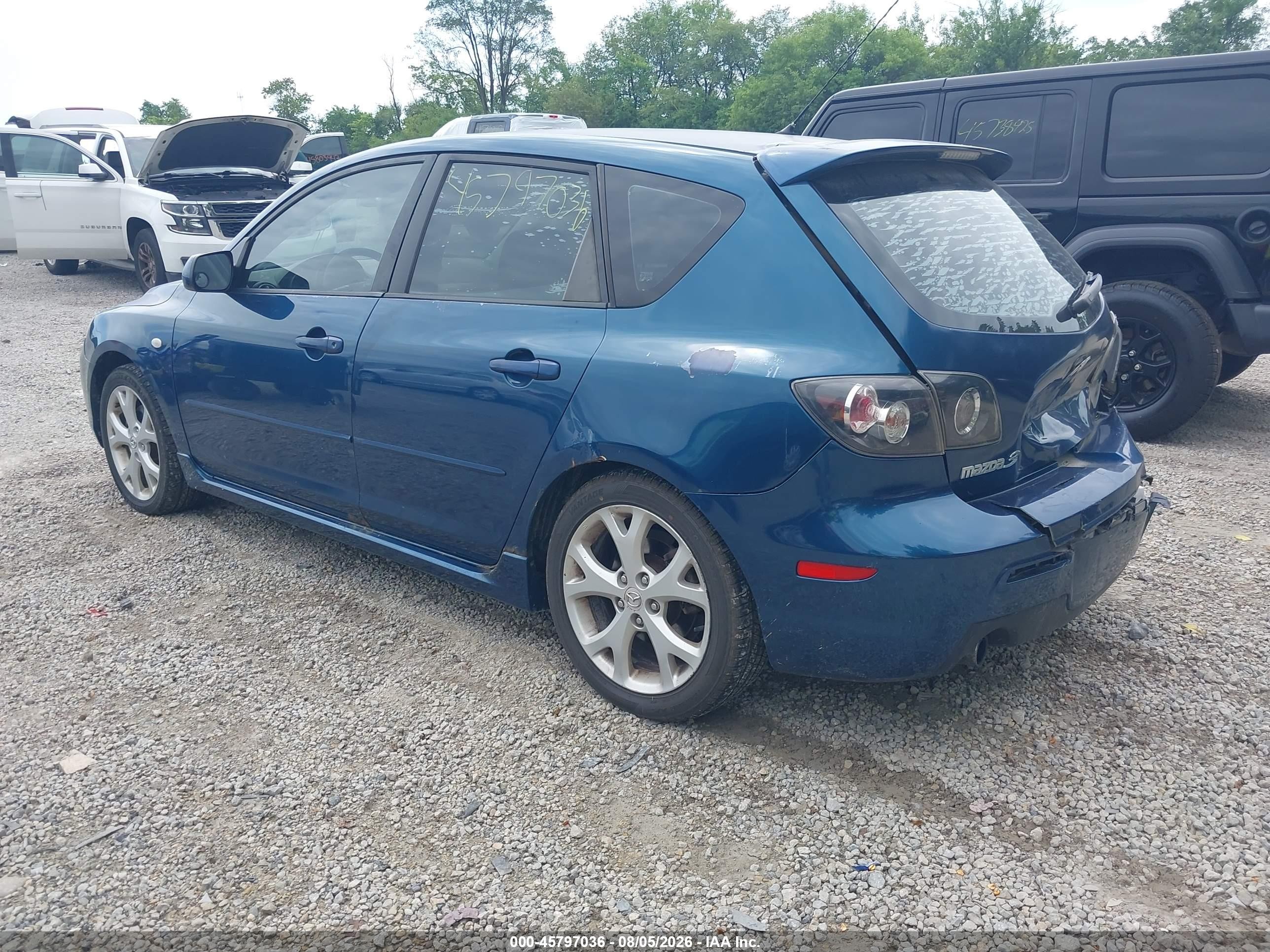 2008 Mazda Mazda3 Blue vin: JM1BK343581843433