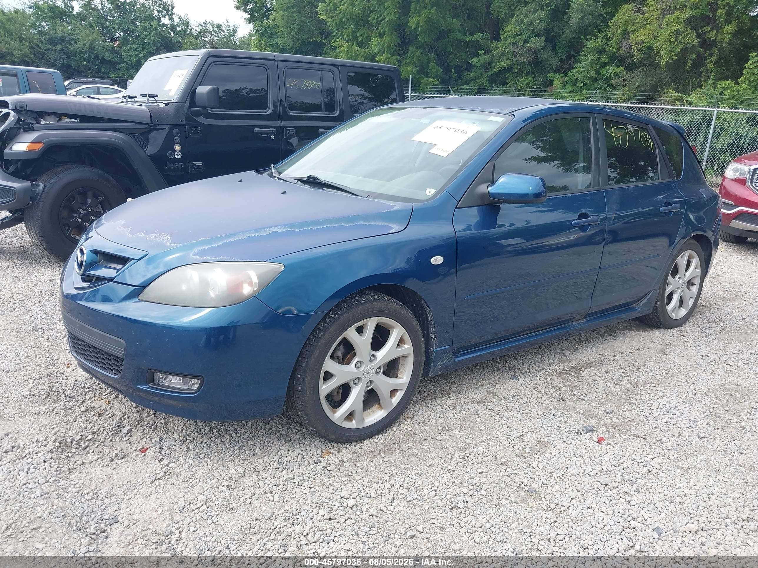 2008 Mazda Mazda3 Blue vin: JM1BK343581843433