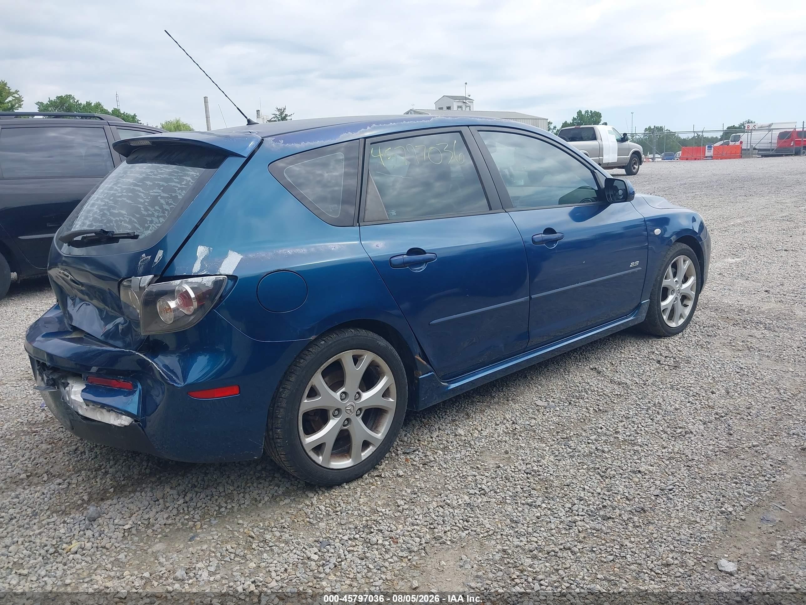 2008 Mazda Mazda3 Blue vin: JM1BK343581843433