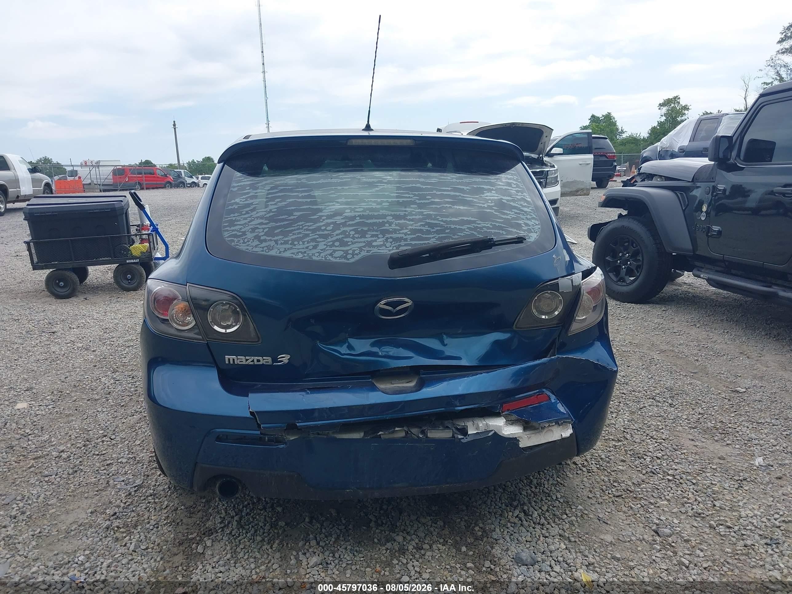 2008 Mazda Mazda3 Blue vin: JM1BK343581843433