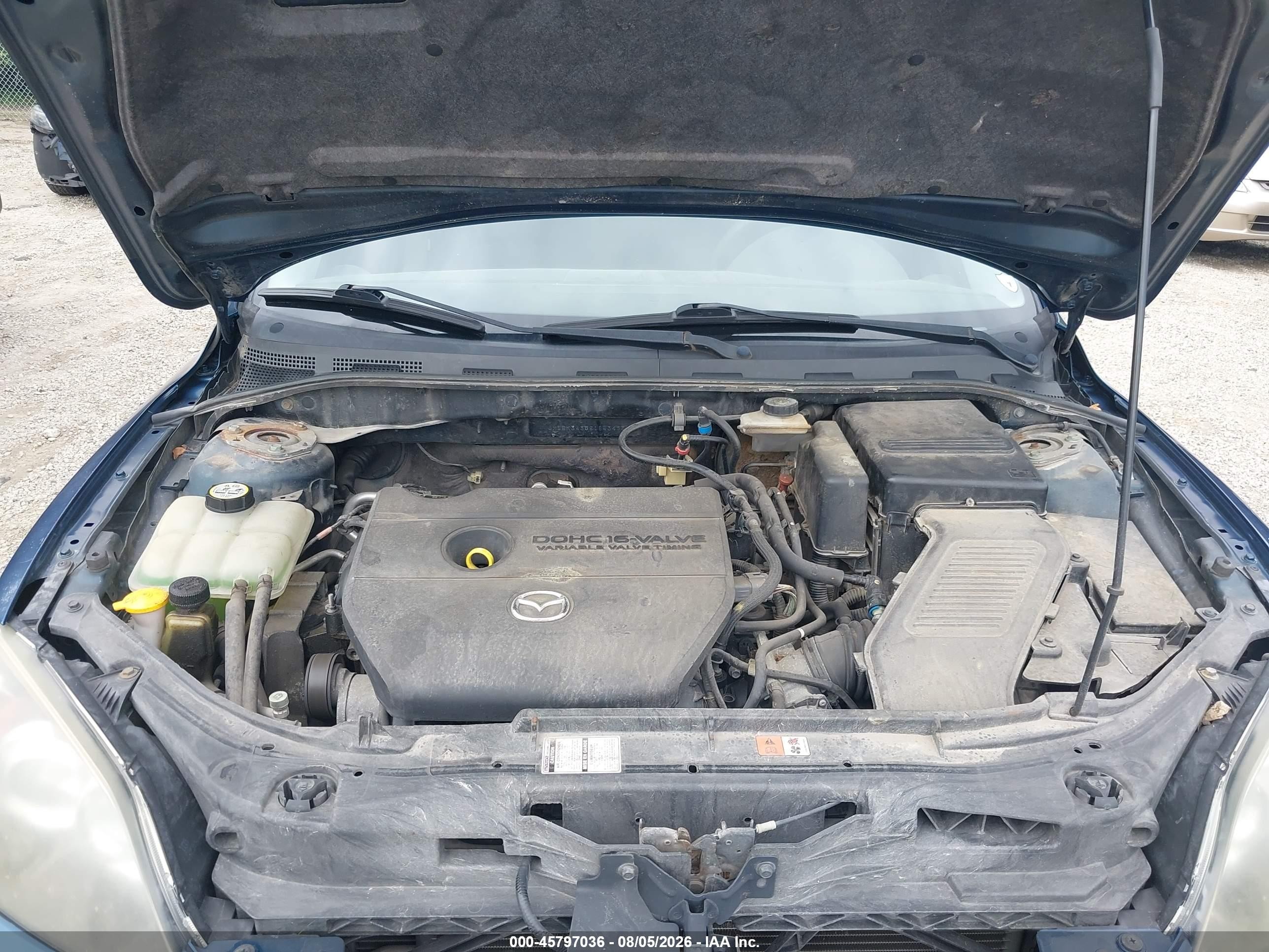 2008 Mazda Mazda3 Blue vin: JM1BK343581843433