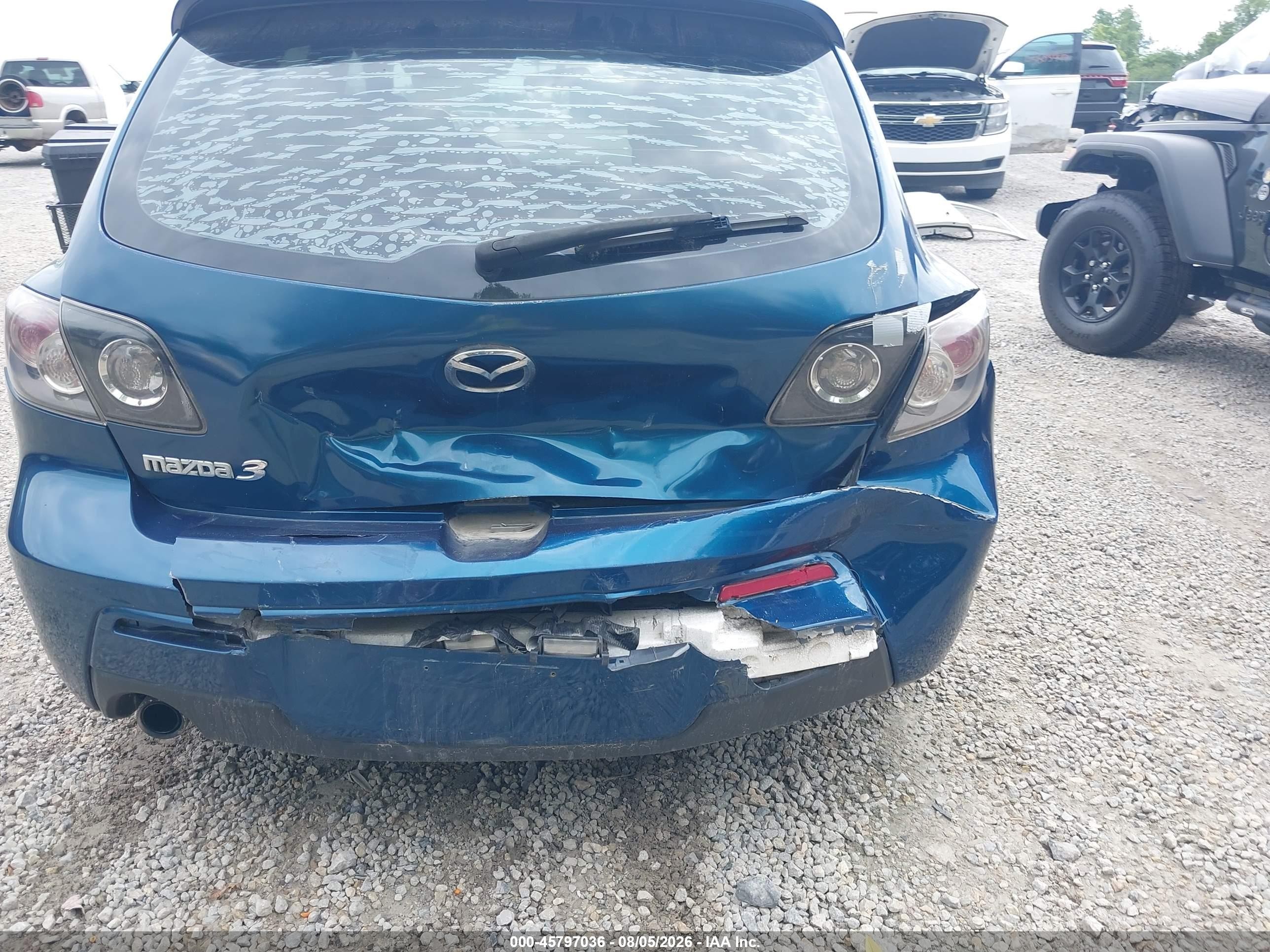 2008 Mazda Mazda3 Blue vin: JM1BK343581843433
