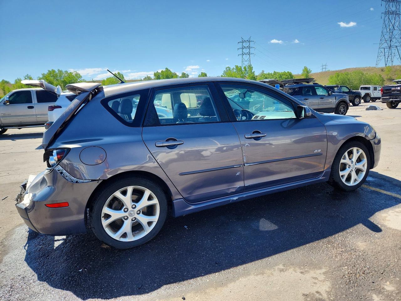 2009 Mazda 3 S Gray vin: JM1BK343591196503