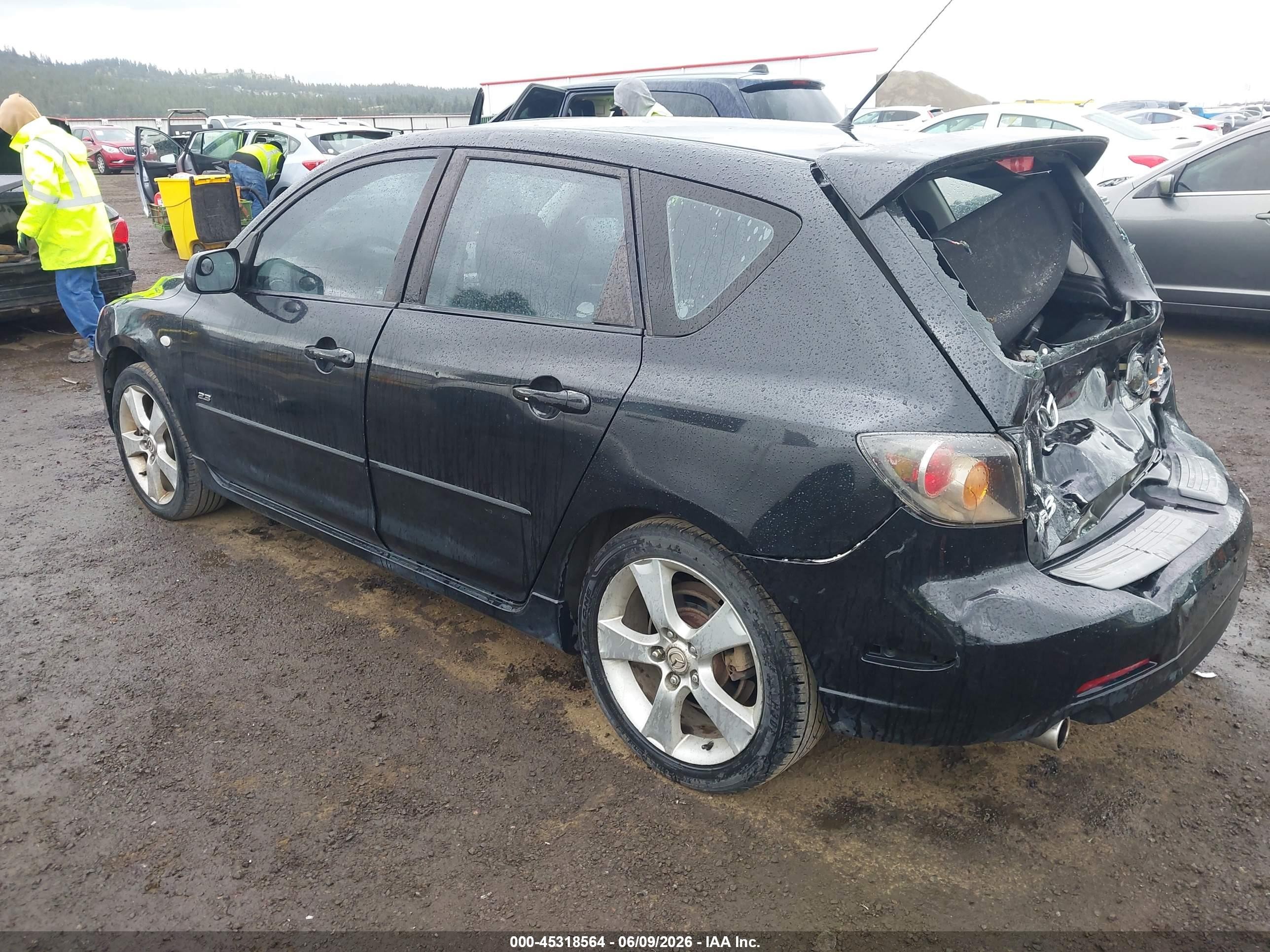 2006 Mazda Mazda3 S Touring Black vin: JM1BK343661519517