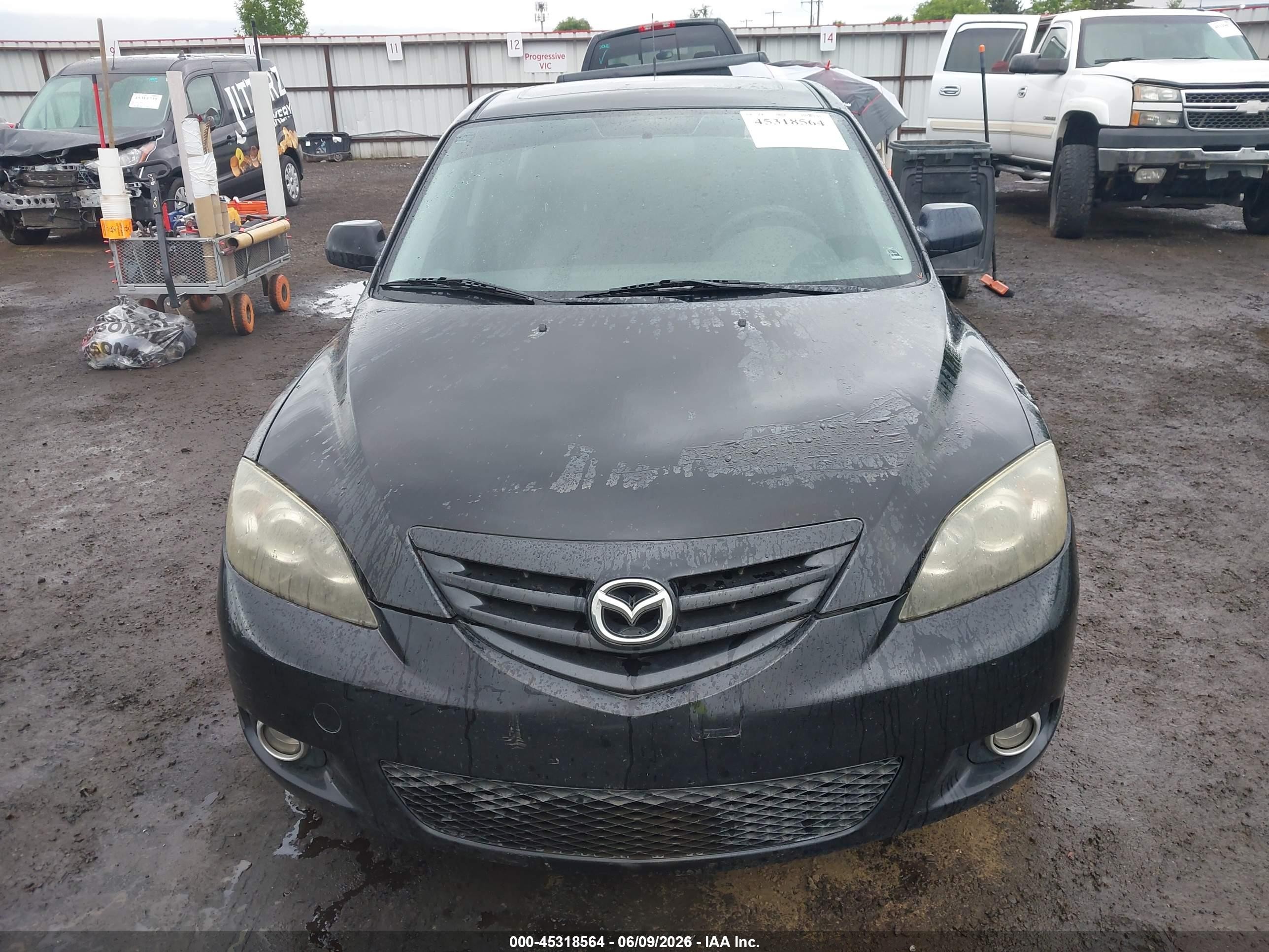 2006 Mazda Mazda3 S Touring Black vin: JM1BK343661519517