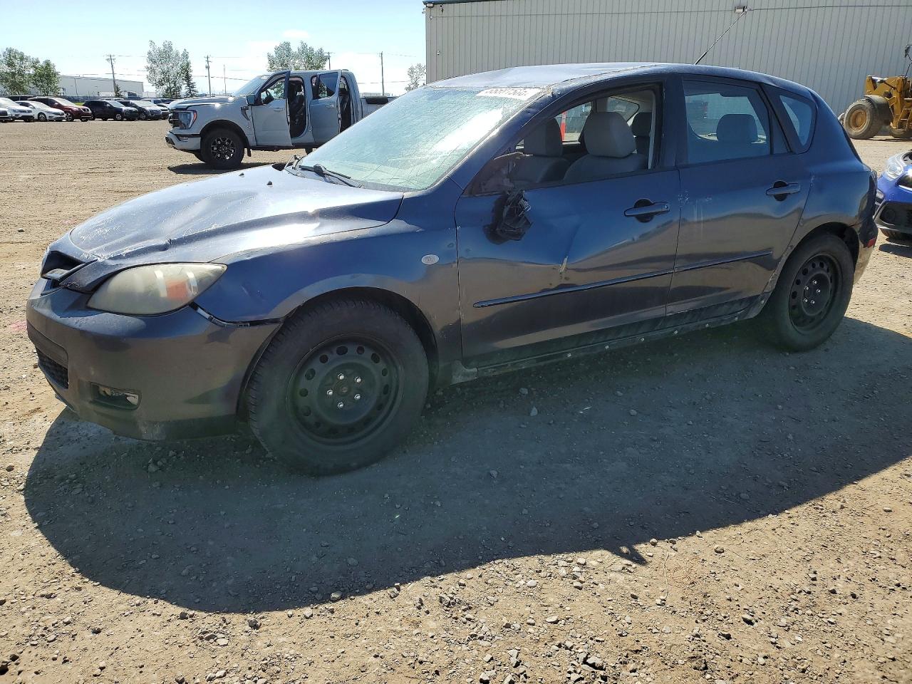 2007 Mazda 3 Hatchback Gray vin: JM1BK343671700909
