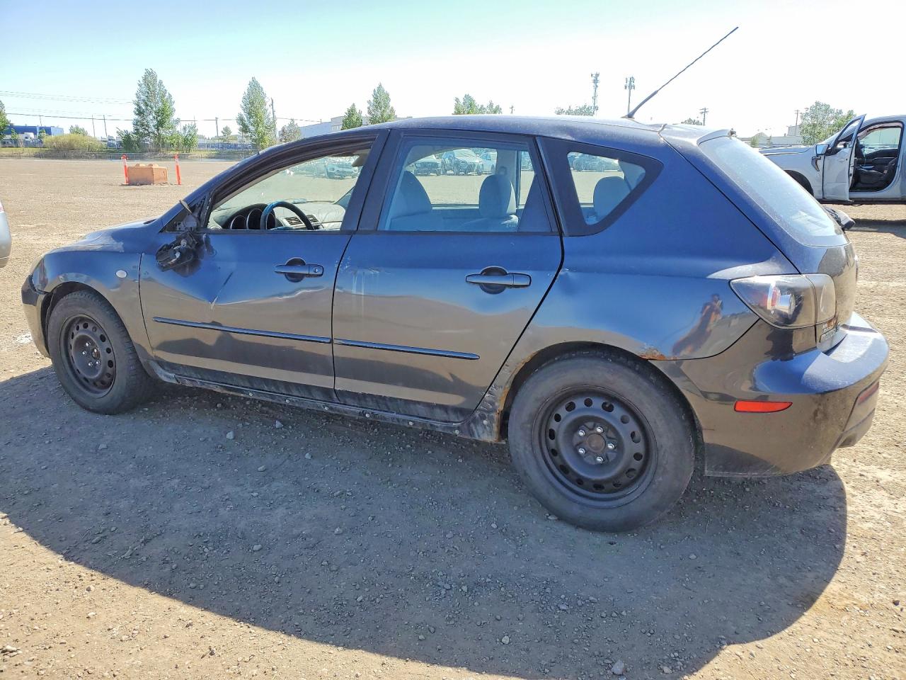 2007 Mazda 3 Hatchback Gray vin: JM1BK343671700909