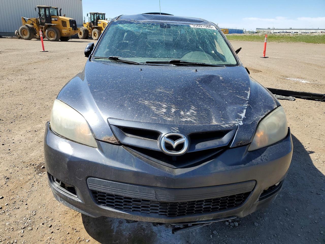 2007 Mazda 3 Hatchback Gray vin: JM1BK343671700909