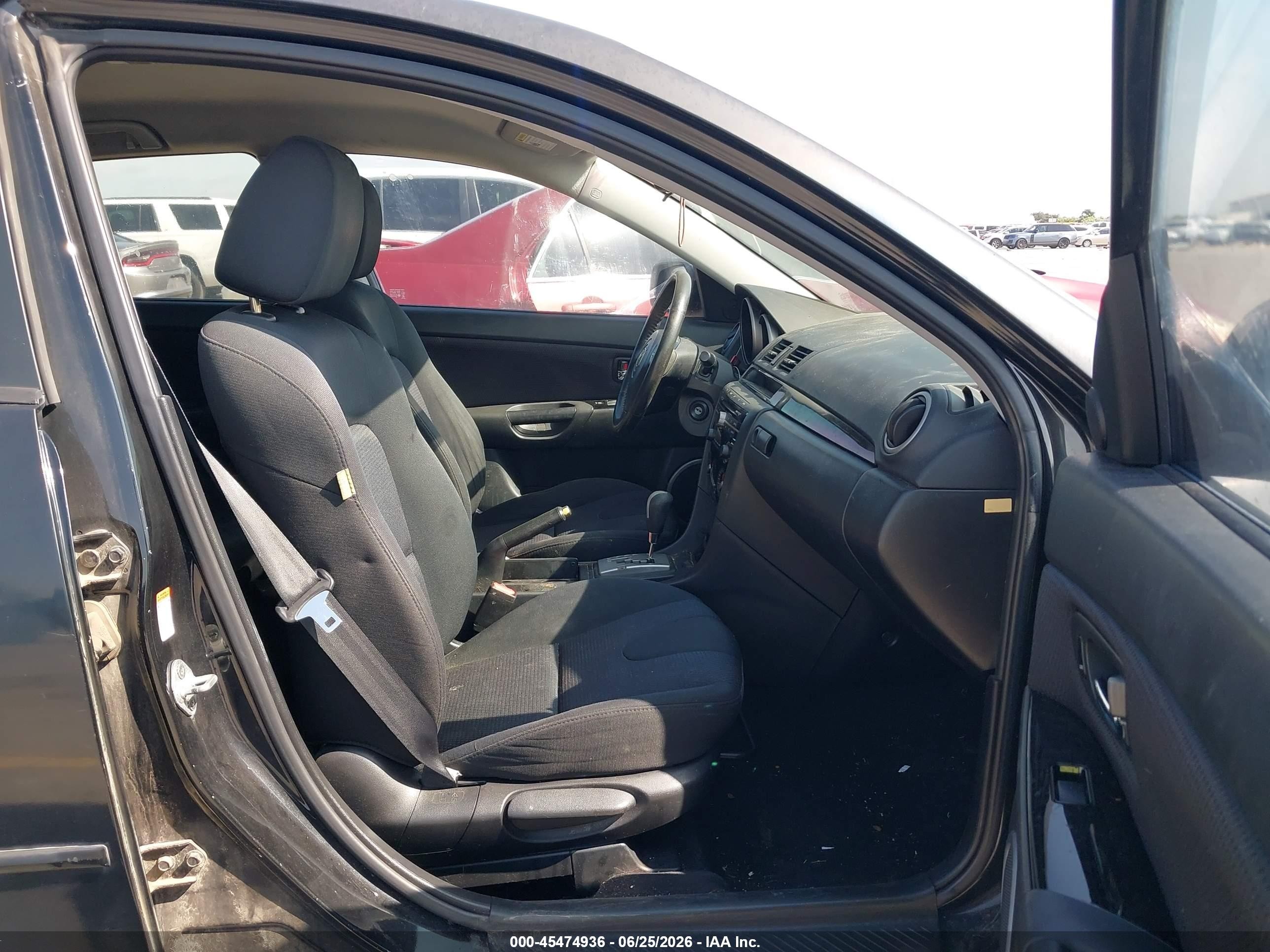 2008 Mazda Mazda3 S Sport Black vin: JM1BK343681168336