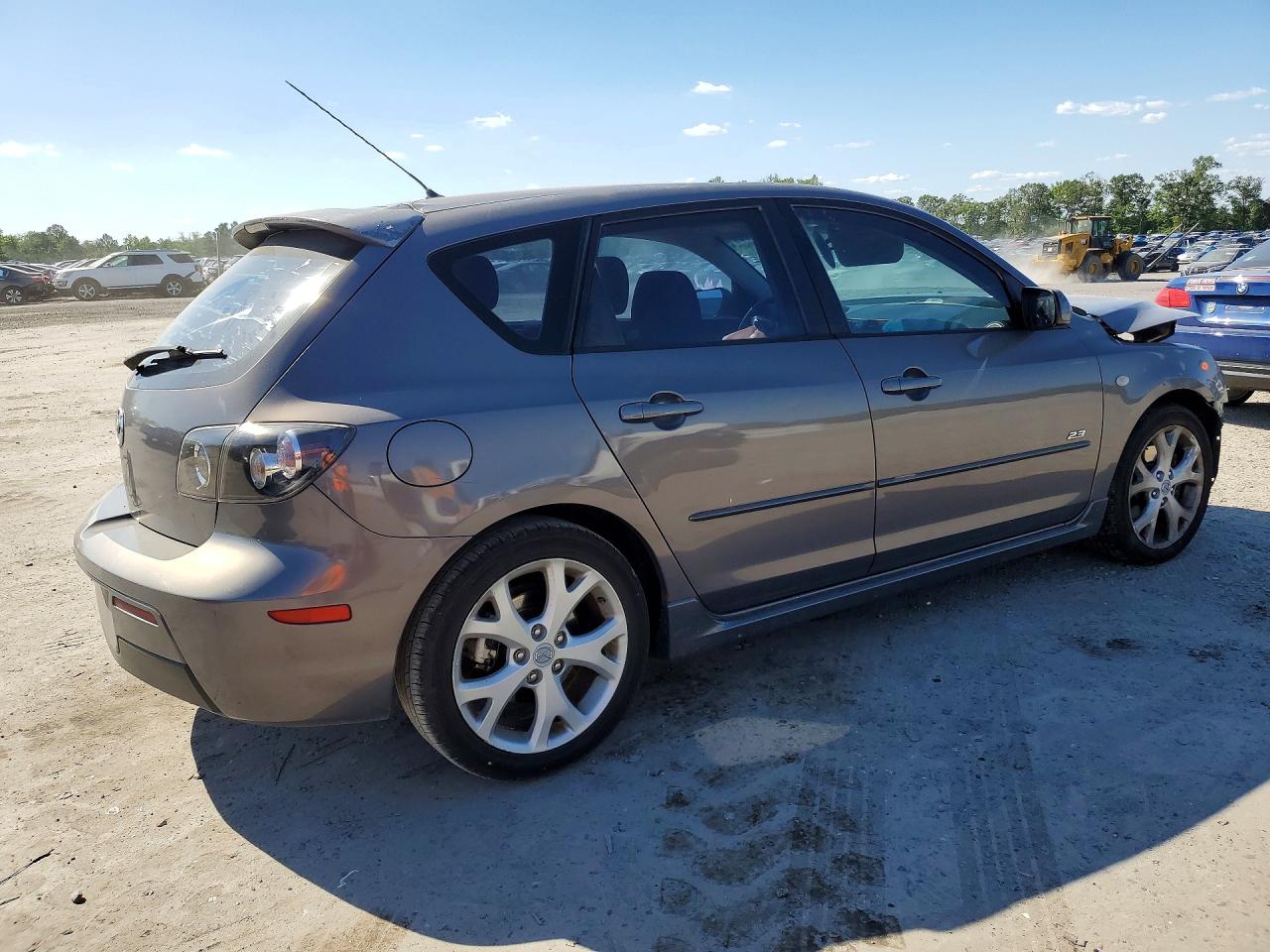2008 Mazda 3 Hatchback Gray vin: JM1BK343681781301