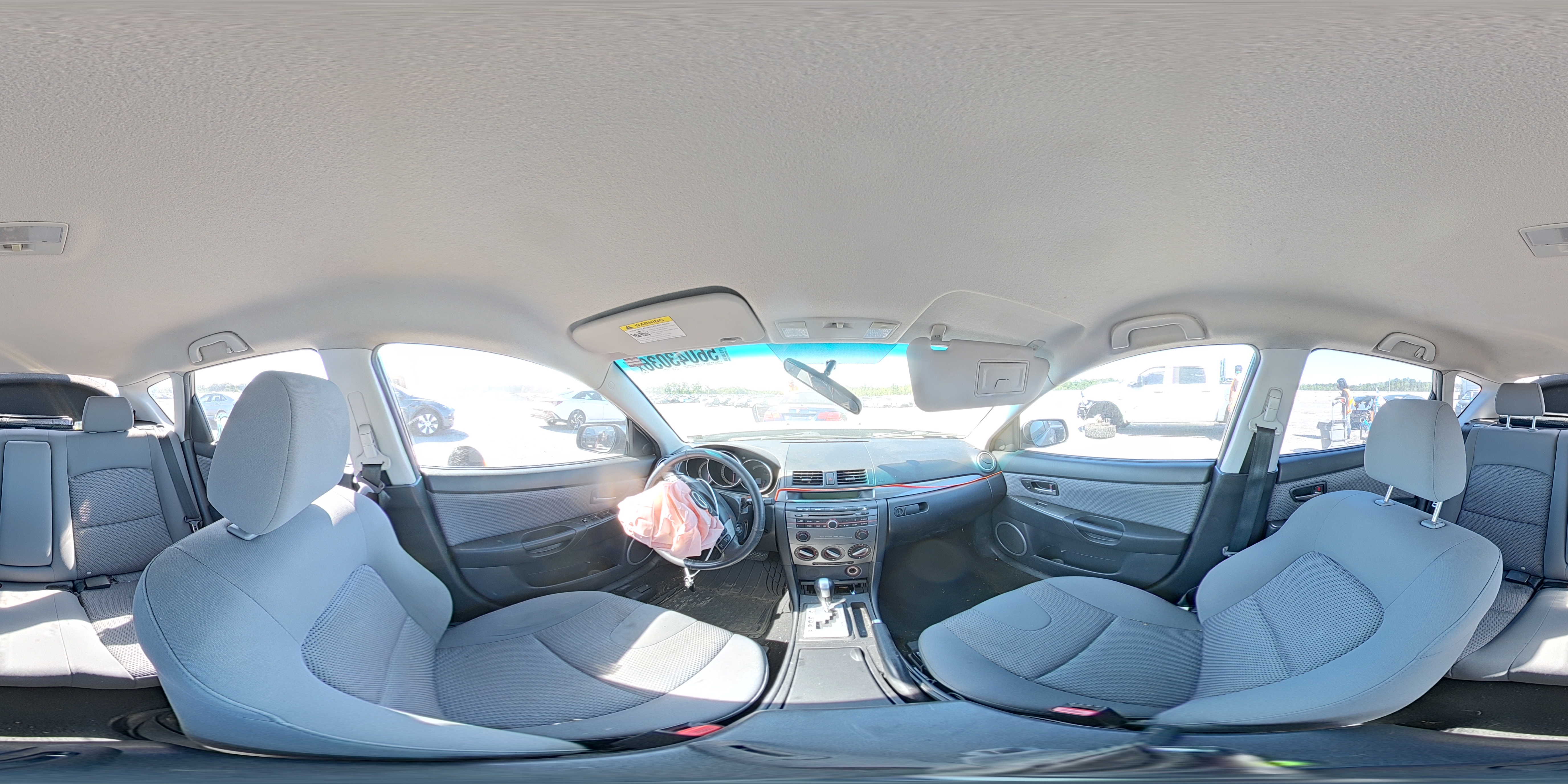 2008 Mazda 3 Hatchback Gray vin: JM1BK343681781301