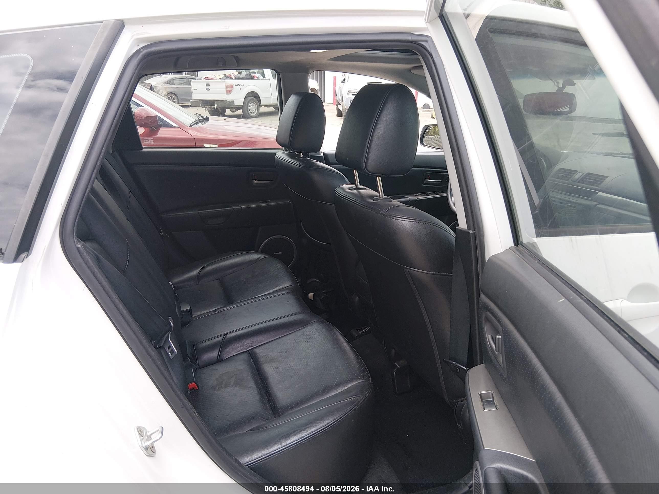2008 Mazda Mazda3 S Grand Touring White vin: JM1BK343681812398