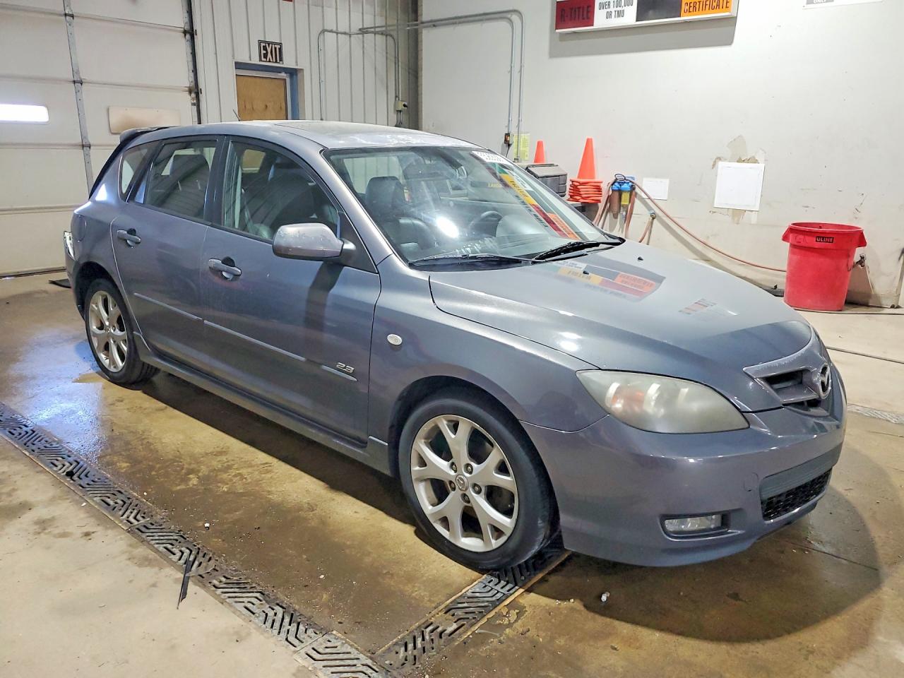 2008 Mazda 3 Hatchback Gray vin: JM1BK343681813325